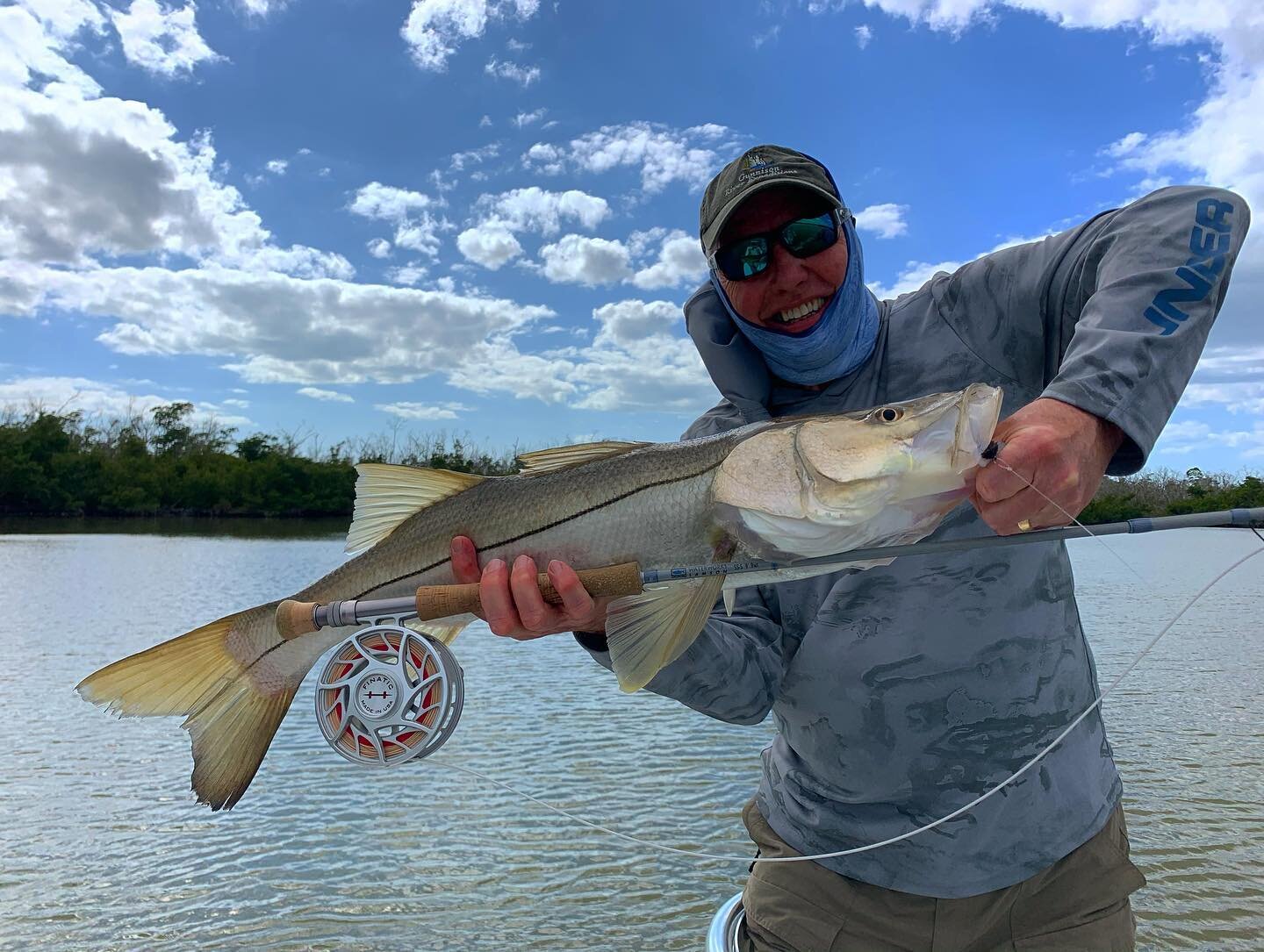 Great half-day with David this afternoon. Not too bad for his first and second Snook ever! #flyfishing#snookonfly#marcoisland#naples#southwestflorida#hellsbayboatworks#hatchoutdoors#waterworkslamson#mangroveoutfitters