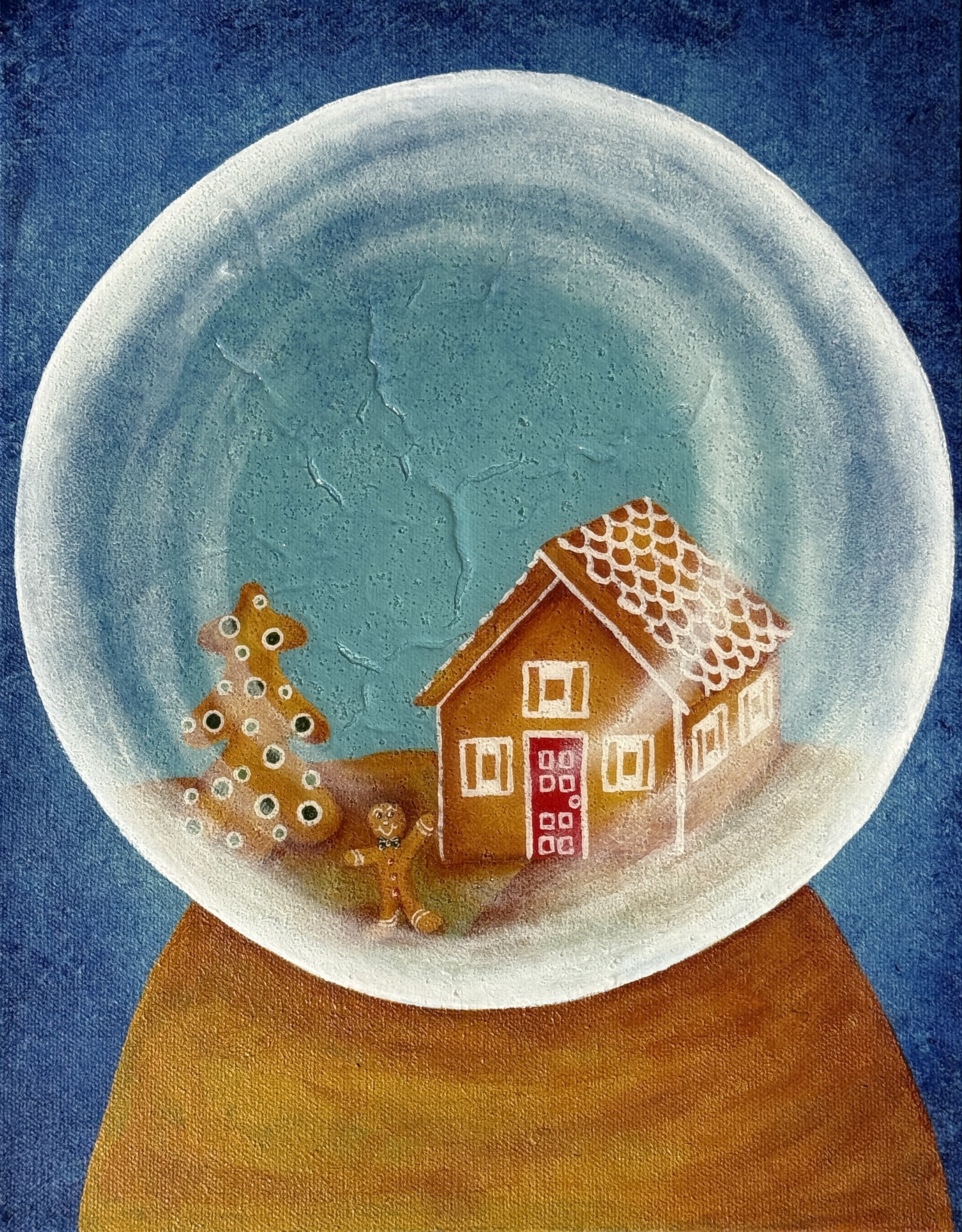 "Whimsical Winter Wonderland" - 14x11" Acrylic on Canvas