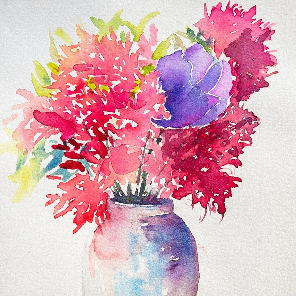 Spring Flowers in a Pot