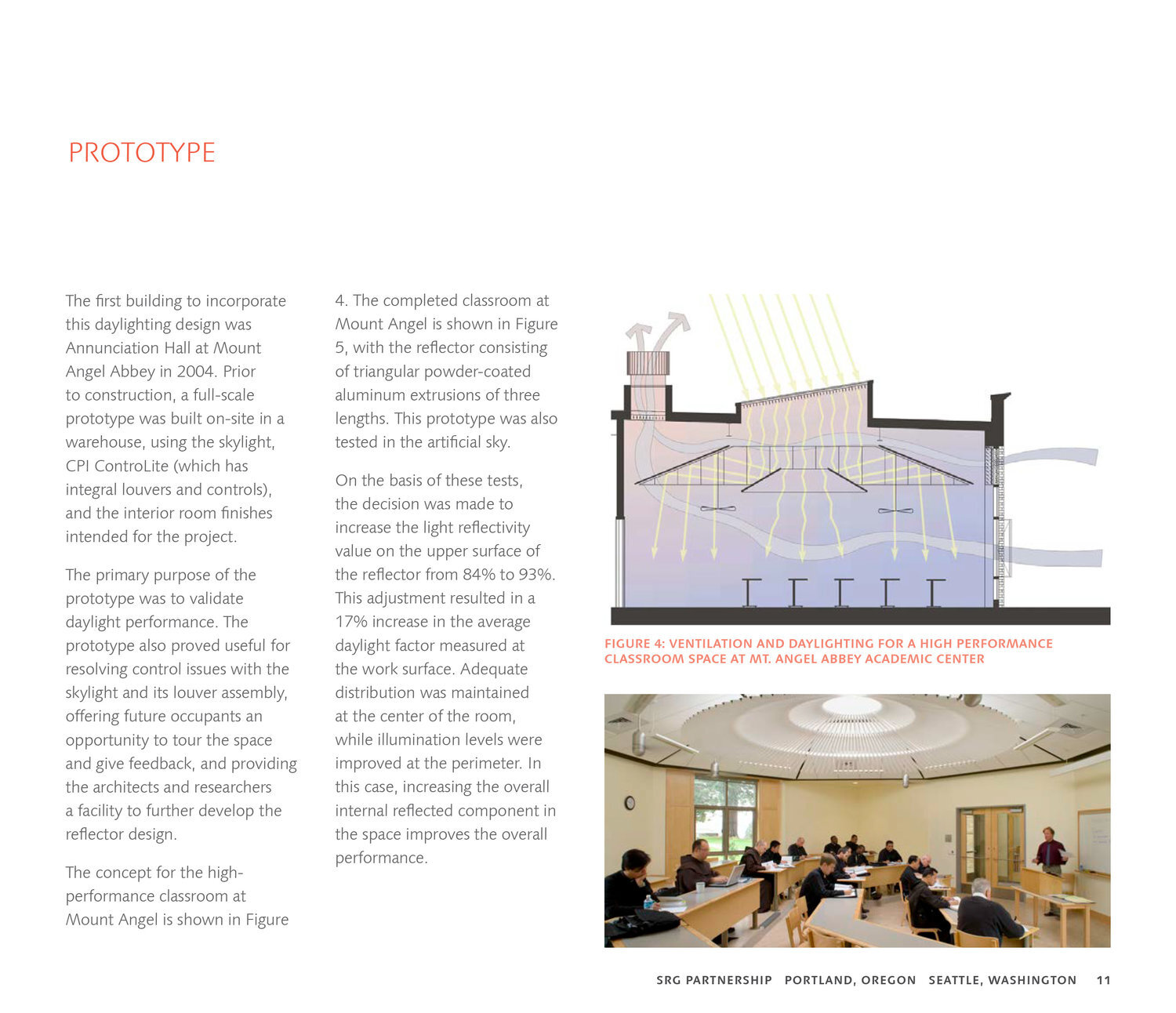 Page from an RFP response for SRG Partnership, Inc
