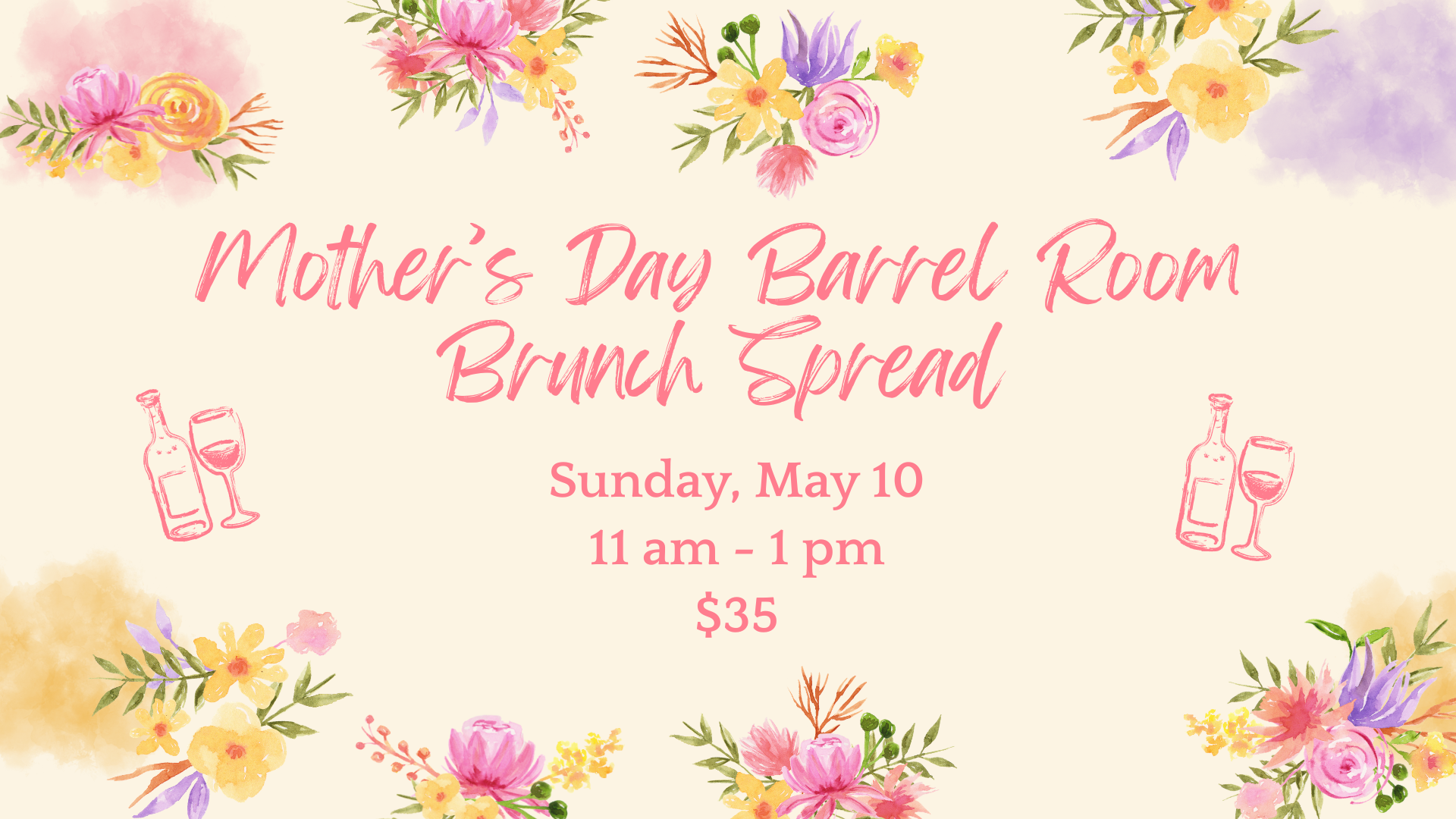 Mother’s Day Barrel Room Brunch