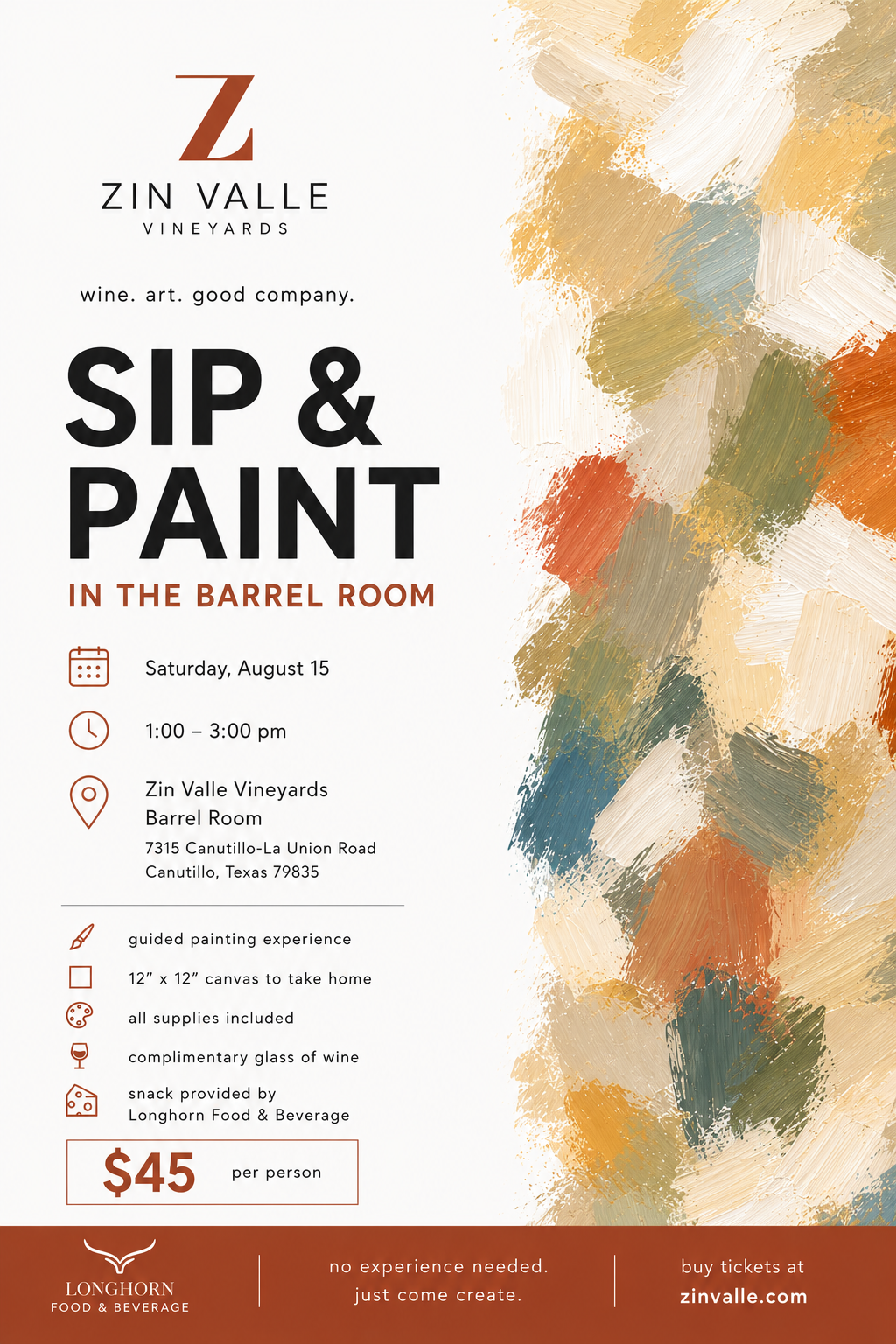 Sip &amp; Paint in the Barrel Room