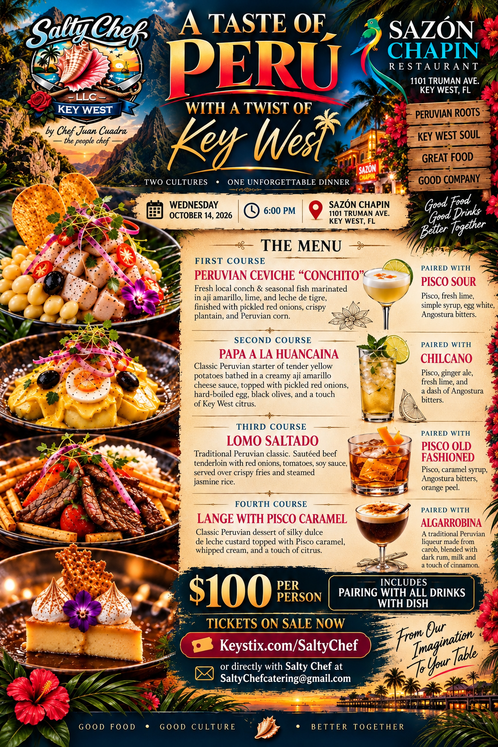 A Taste of Peru with a Twist of Key West at Sazon Chapin