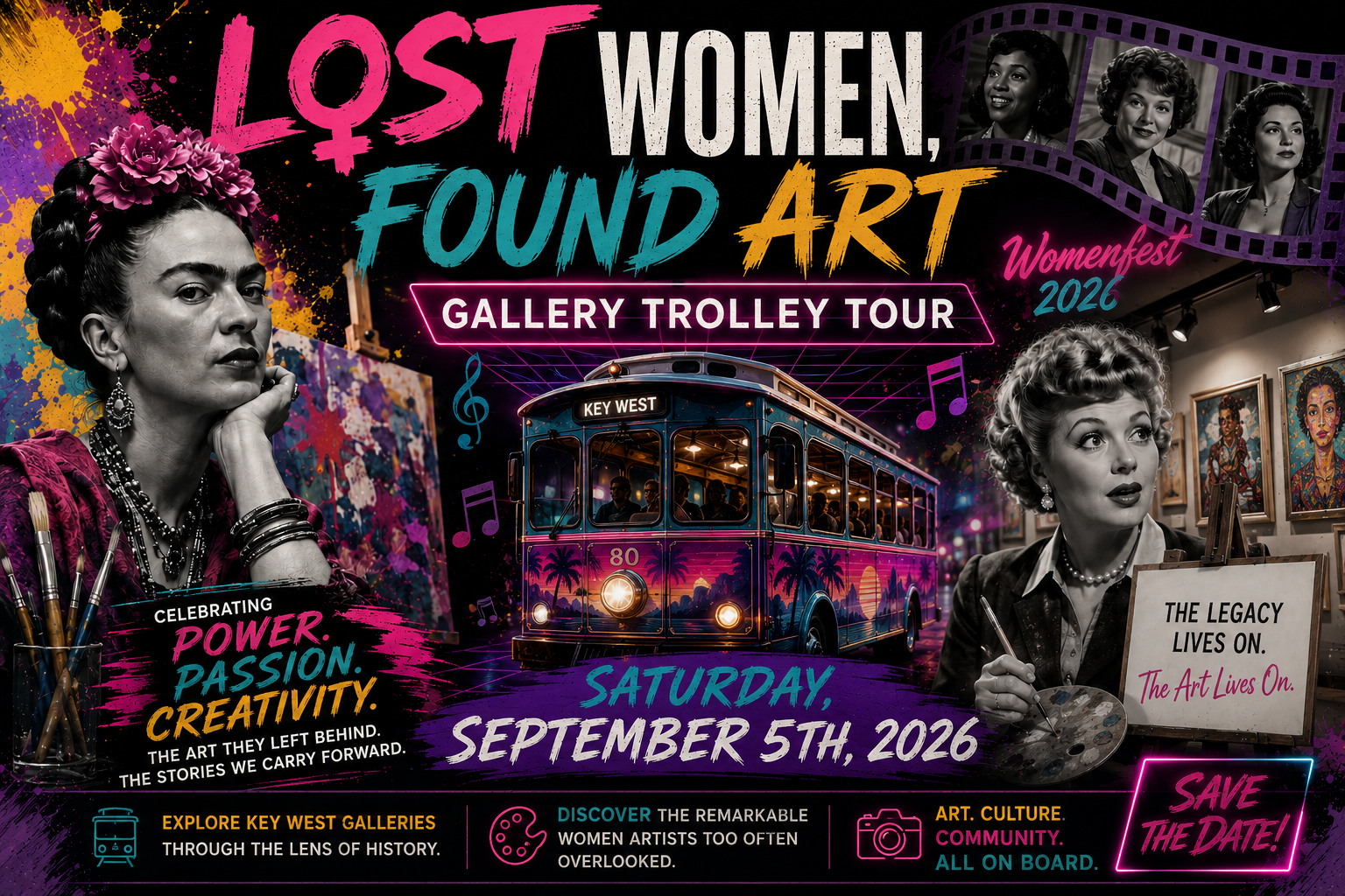 Lost Women, Found Art Gallery Trolley Tour