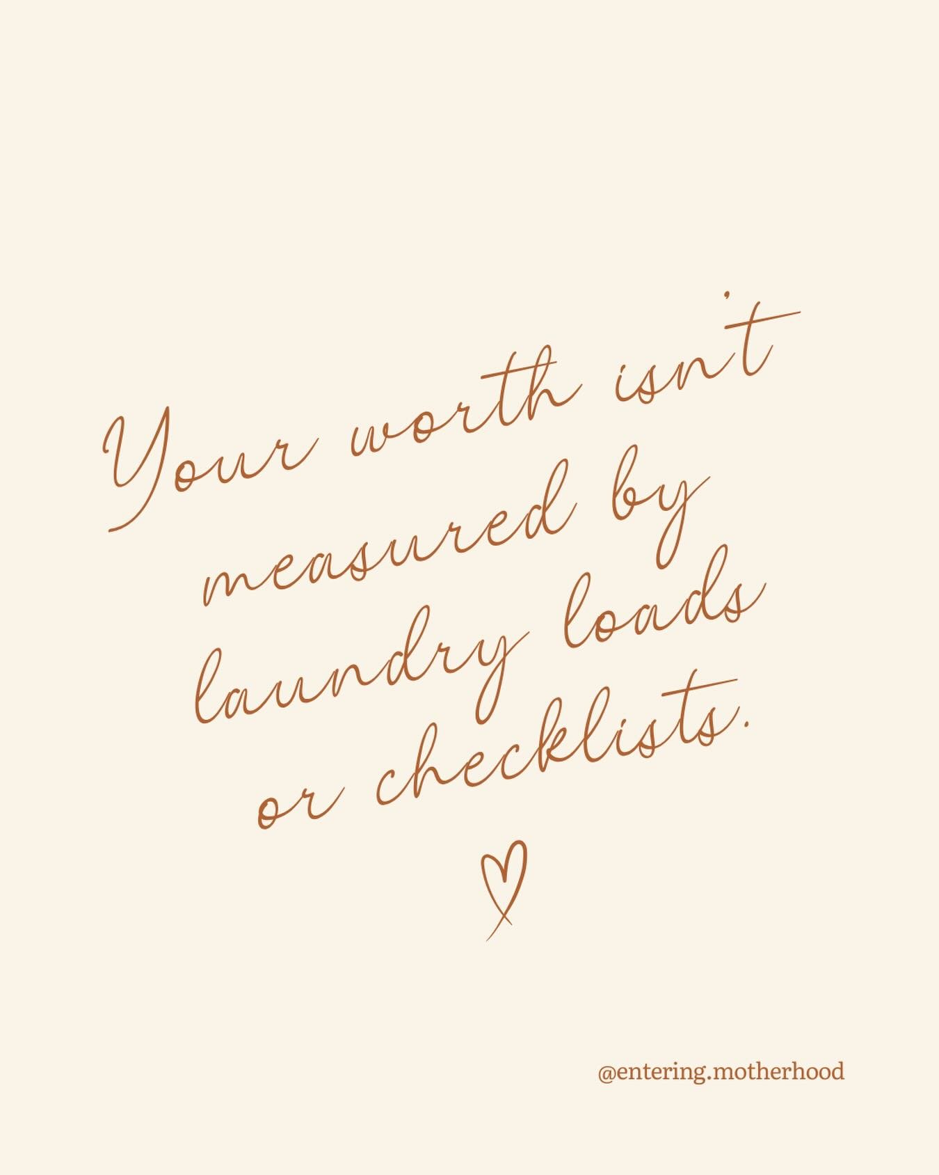 I love a good checklist just as much as the next mom but productivity doesn&rsquo;t have to define you. Your love, your presence, or even just your patience are more than enough because YOU alone are enough. Take time to rest, realign, and reflect on