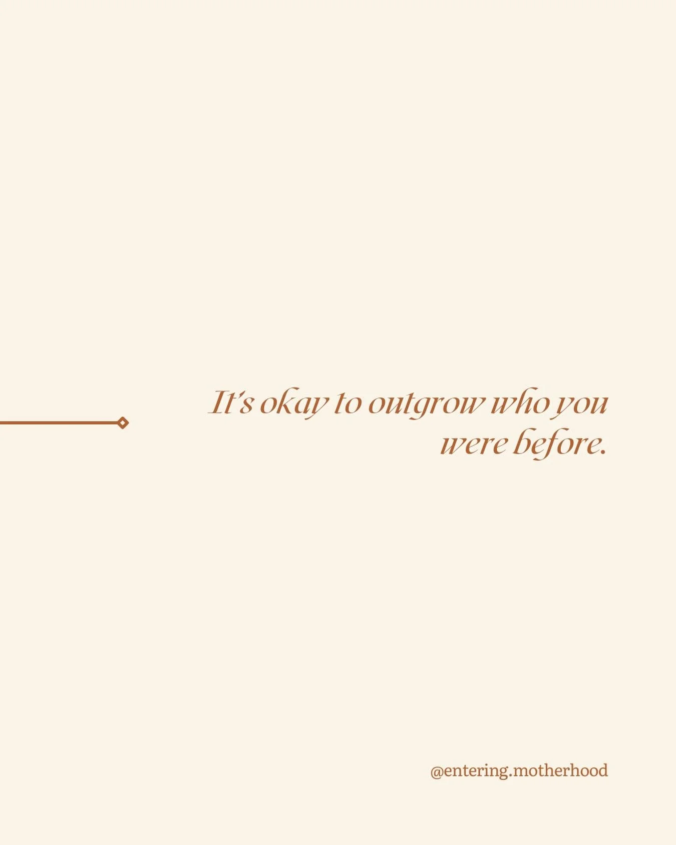 Motherhood changes you. Parts of your old self may fall away. That&rsquo;s not loss, it&rsquo;s growth. Embrace the new chapters. 🌱

#GrowthInMotherhood #EnteringMotherhood #NewChapters #PostpartumJourney #Becoming