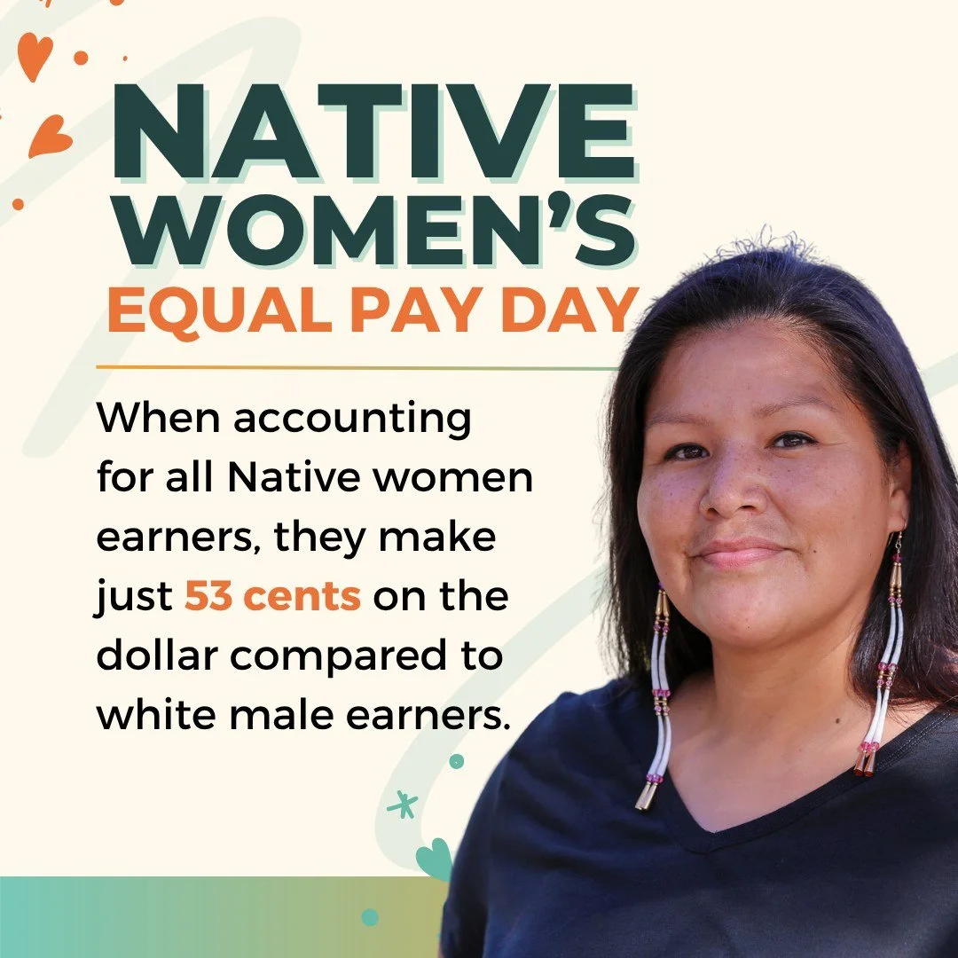 Did you know: Native American women are working 11 months more to earn what their white male counterparts do for the same job and with the same qualifications? Unequal pay is unconscionable. 

This disparity along with lack of access to #paidleave is