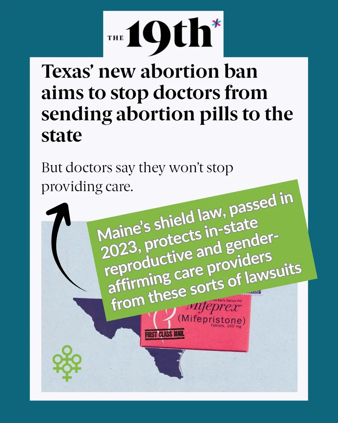 Texas' draconian new anti-abortion bill goes into effect this week, and among the many harmful provisions it includes is one that - theoretically - allows anyone in Texas to sue a health care provider that prescribes medication for an abortion, inclu