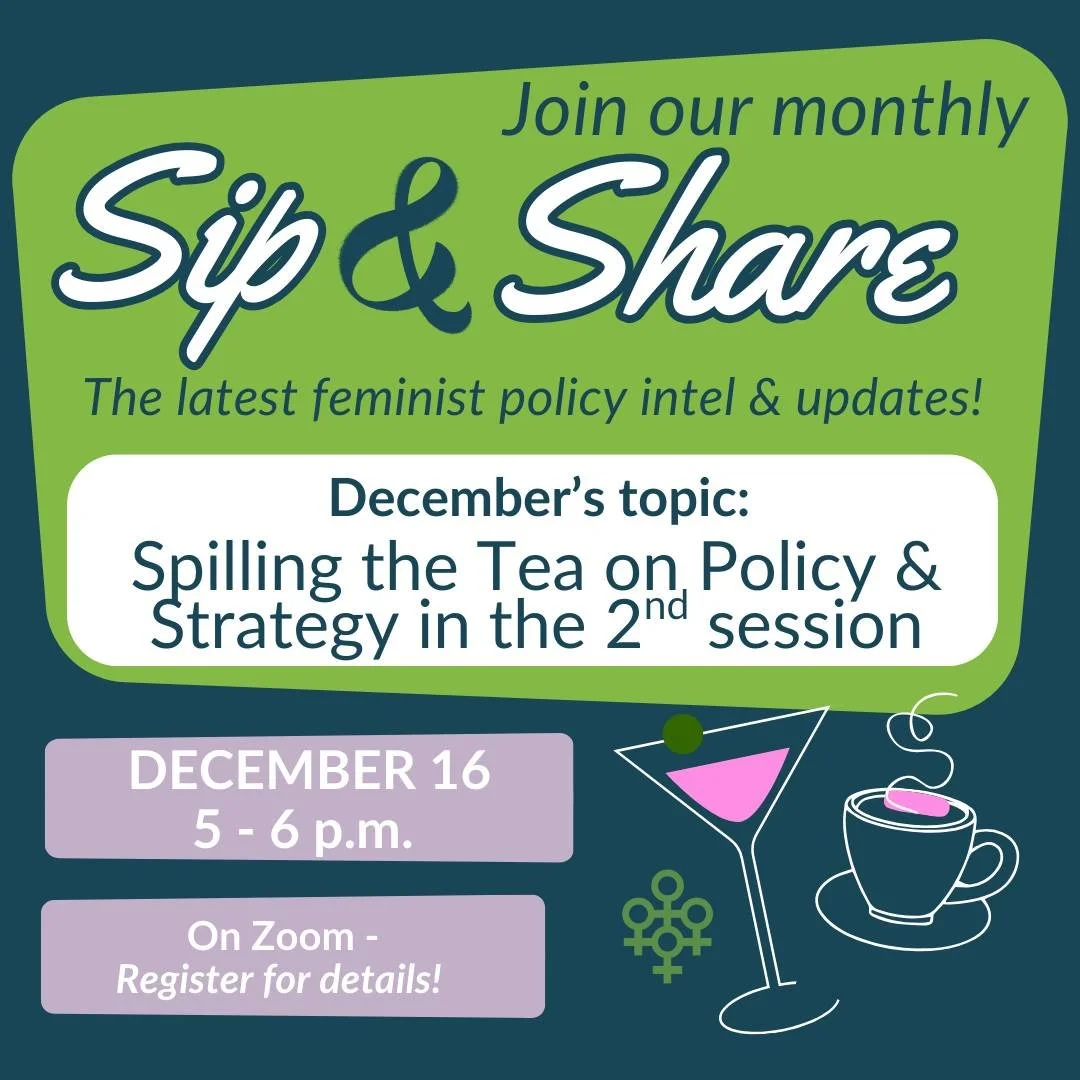Don't forget to grab your favorite beverage and join us for this month's Sip &amp; Share event, set for 5 p.m. this evening, December 16! We'll be spilling allllllll the tea on our priority bills for the 2nd Legislative Session, our strategic goals f