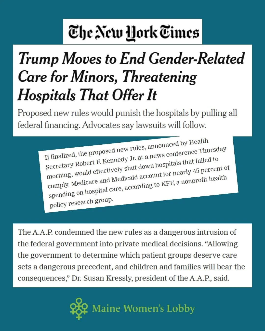 It's hard to fathom how punishing transgender youth and the medical facilities that provide them with lifesaving healthcare is a higher priority for this administration than helping Americans afford to pay their bills and put food on the table. They 