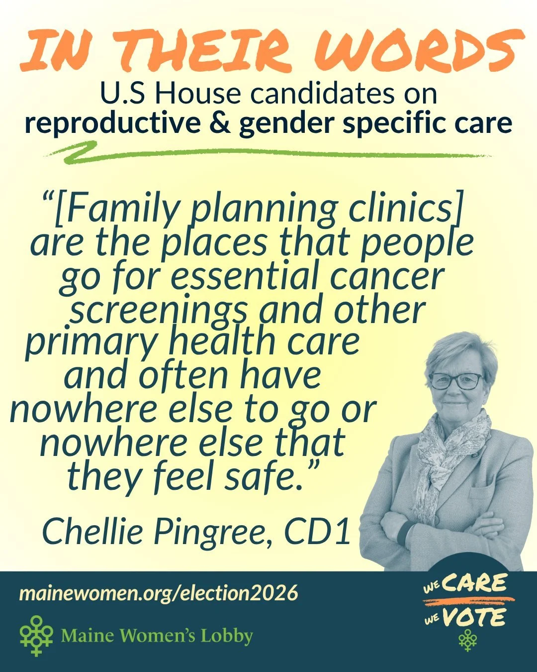 Here's what candidates for U.S. House in both CDs 1 and 2 had to say about reproductive and gender specific care, as part of our series of candidate conversations in our Gender Equity Voter Guide.

You can read the full array of everything statewide 