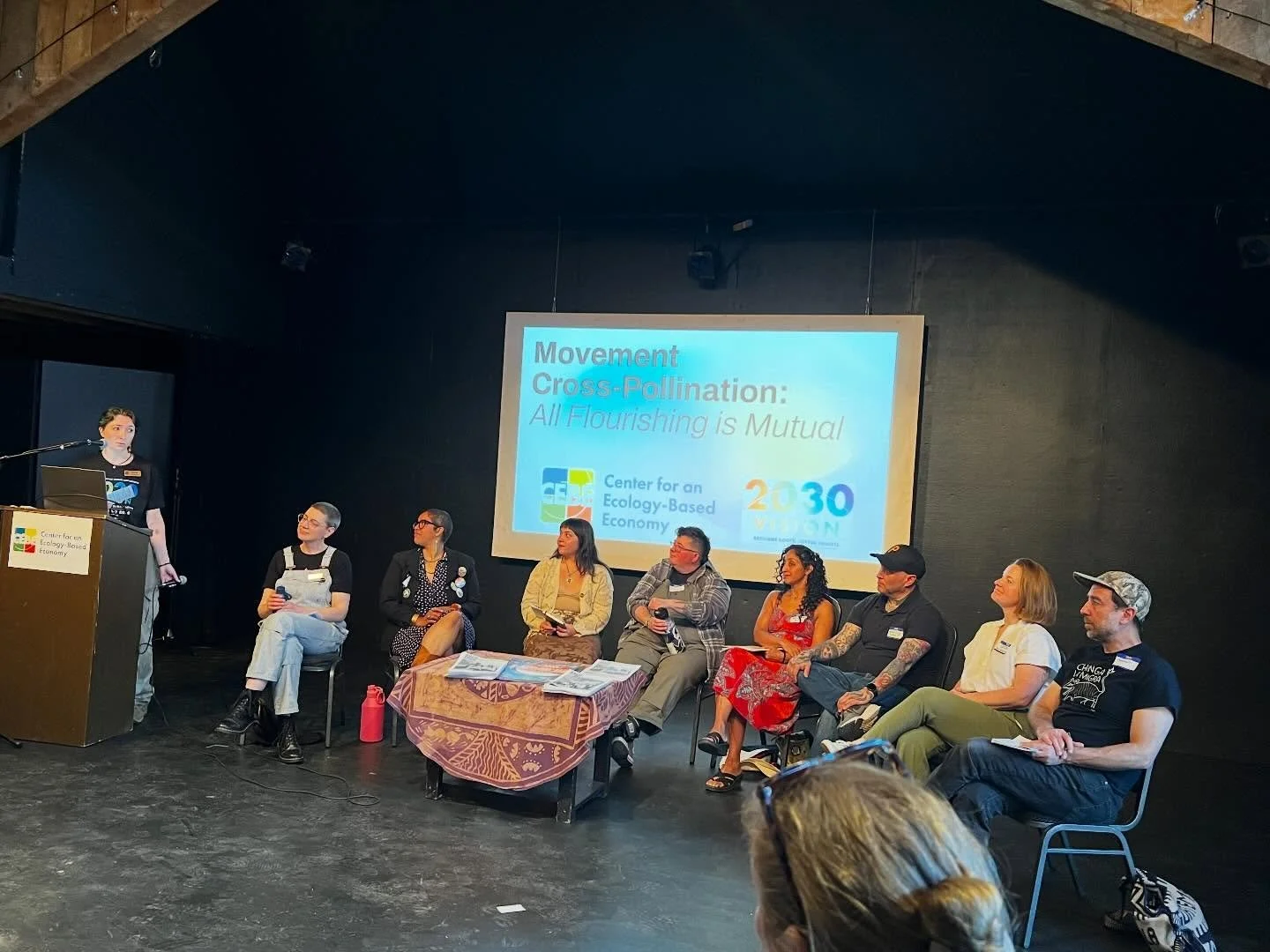 Yesterday we were so inspired during a &ldquo;cross pollination&rdquo; panel at the @ecologybasedeconomy with friends from @maineboystomen @maineimmigrantrights @mainetransnet @equalitymaine @presentemaine @maineforpeaceandhumanrights - and then got 