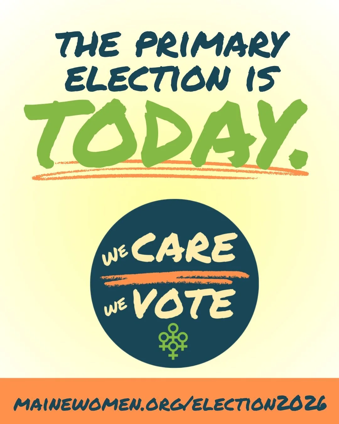 We all care about our communities. 

Voting is just one more way we show that care. 

The candidates we choose today will have a chance to shape policies that affect our lives, our health, our rights, and our dignity - from Paid Famiy and Medical Lea