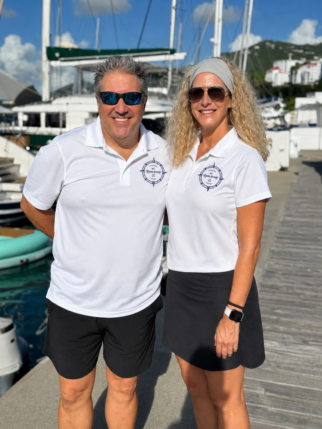 Captain Kendall and Chef Kari of RumAway