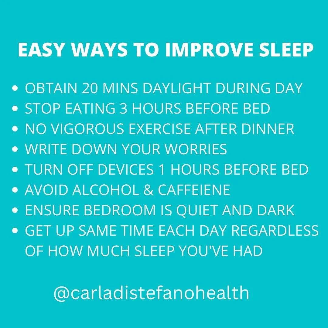 Research shows when we get enough sleep, it is easier to eat well (sleep affects hunger and appetite hormones), move regularly, and be in a helpful mindset. 

If you are trying to lose weight and have found yourself in a bit of a plateau, it might be