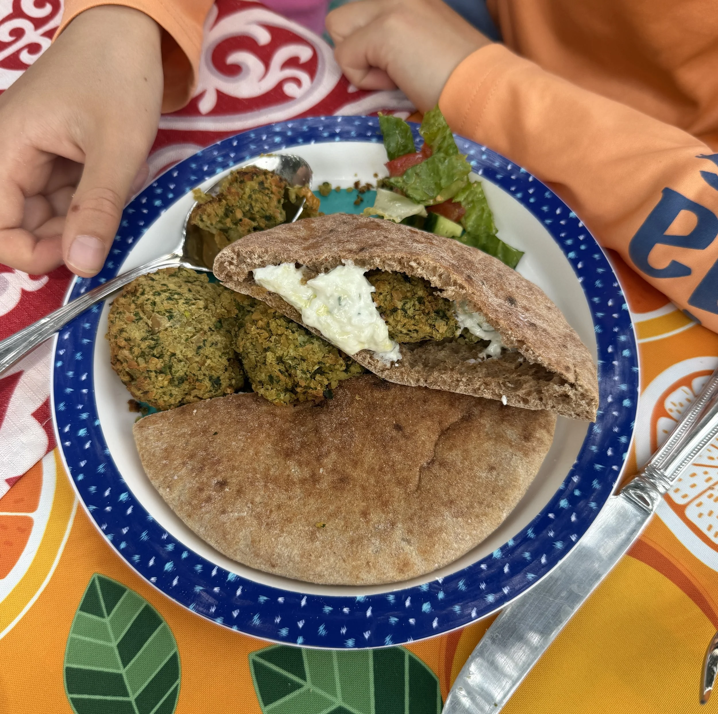 Falafel Pita Sandwiches with Tzatziki