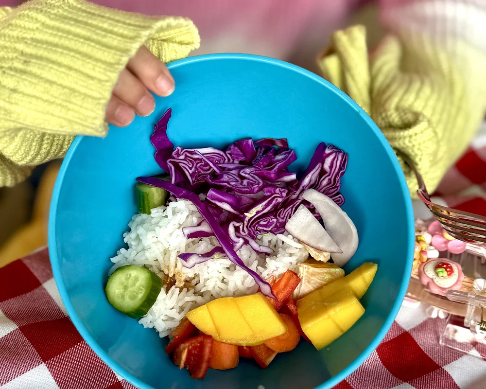 Rainbow Rice Bowl — Apples to Zucchini Cooking School