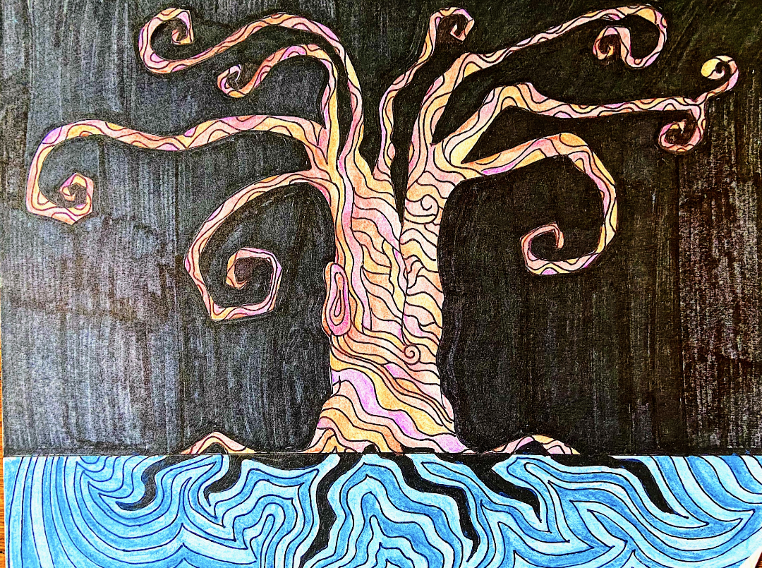 Jaclyn Joyce
Branch Tip Curl, 2010
Gouache and india ink