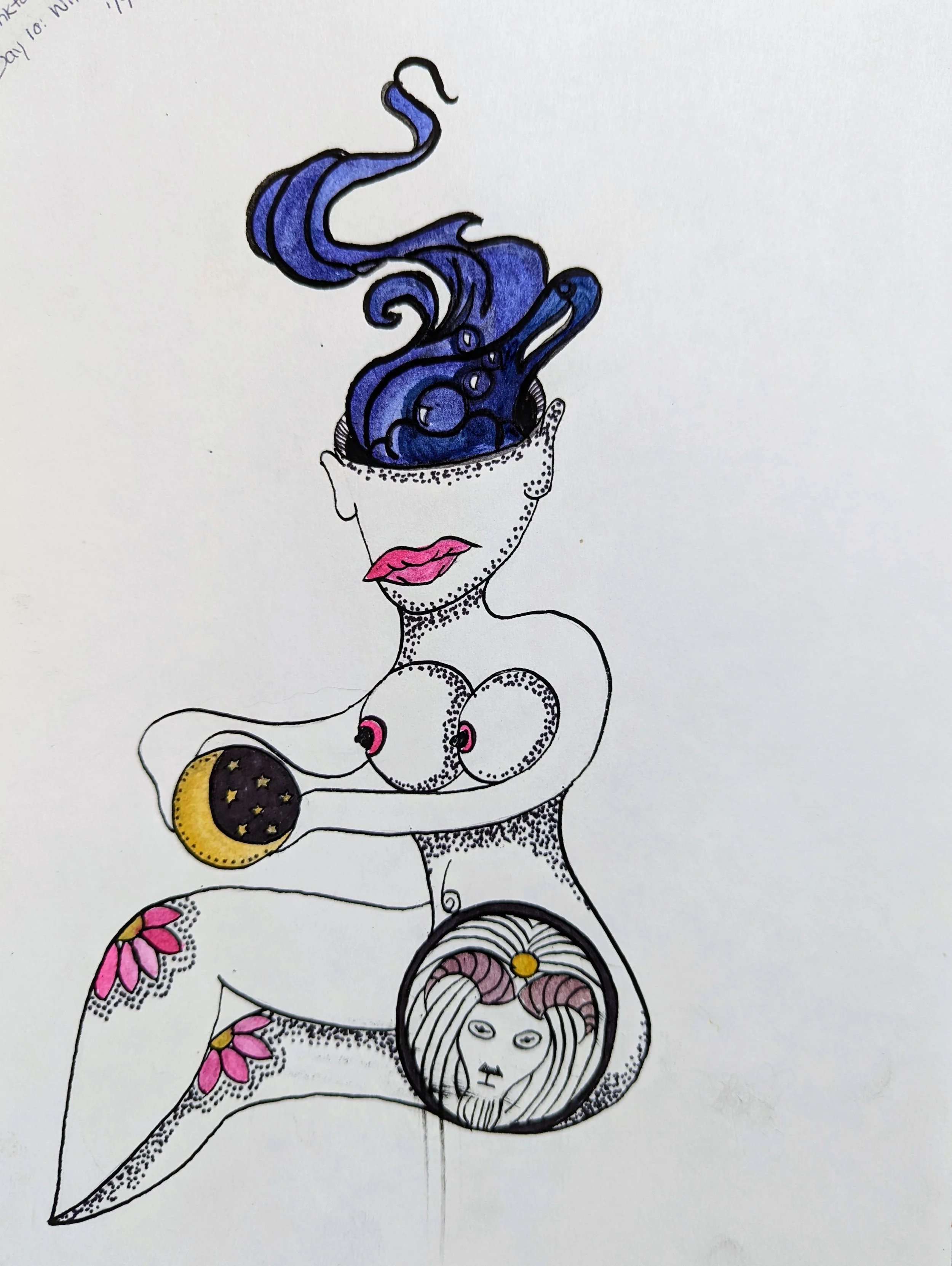 Jaclyn Joyce
Bubble Bubble, 2020
Gouache and india ink