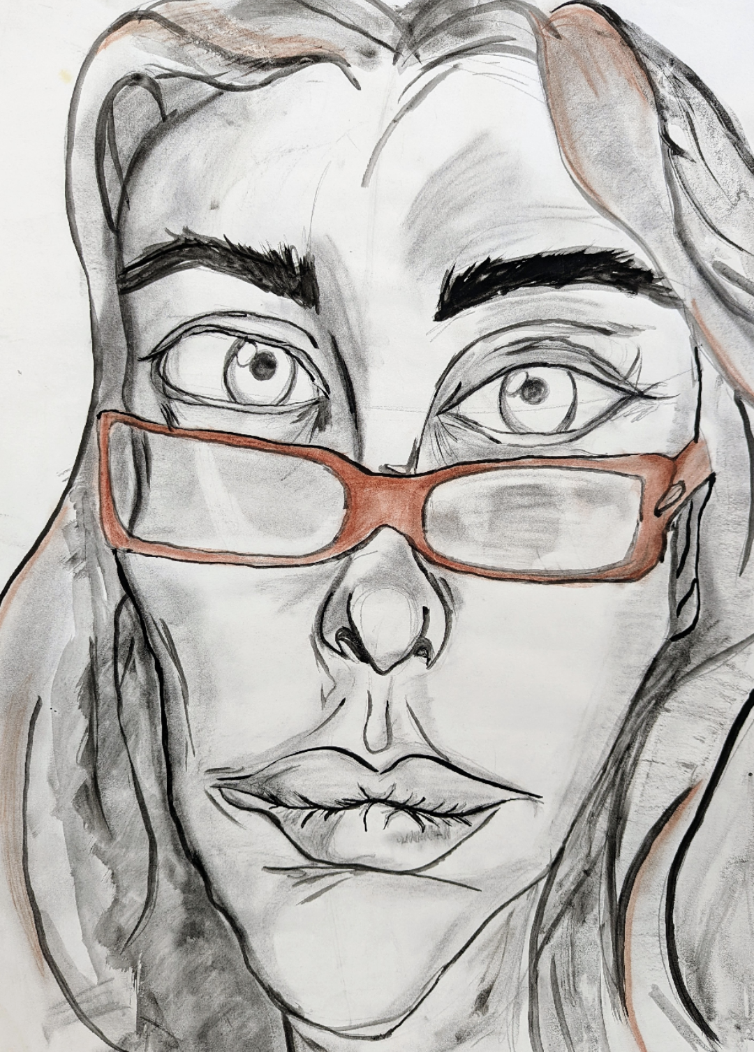 Jaclyn Joyce
Self Portrait, 2011
Charcoal and India Ink