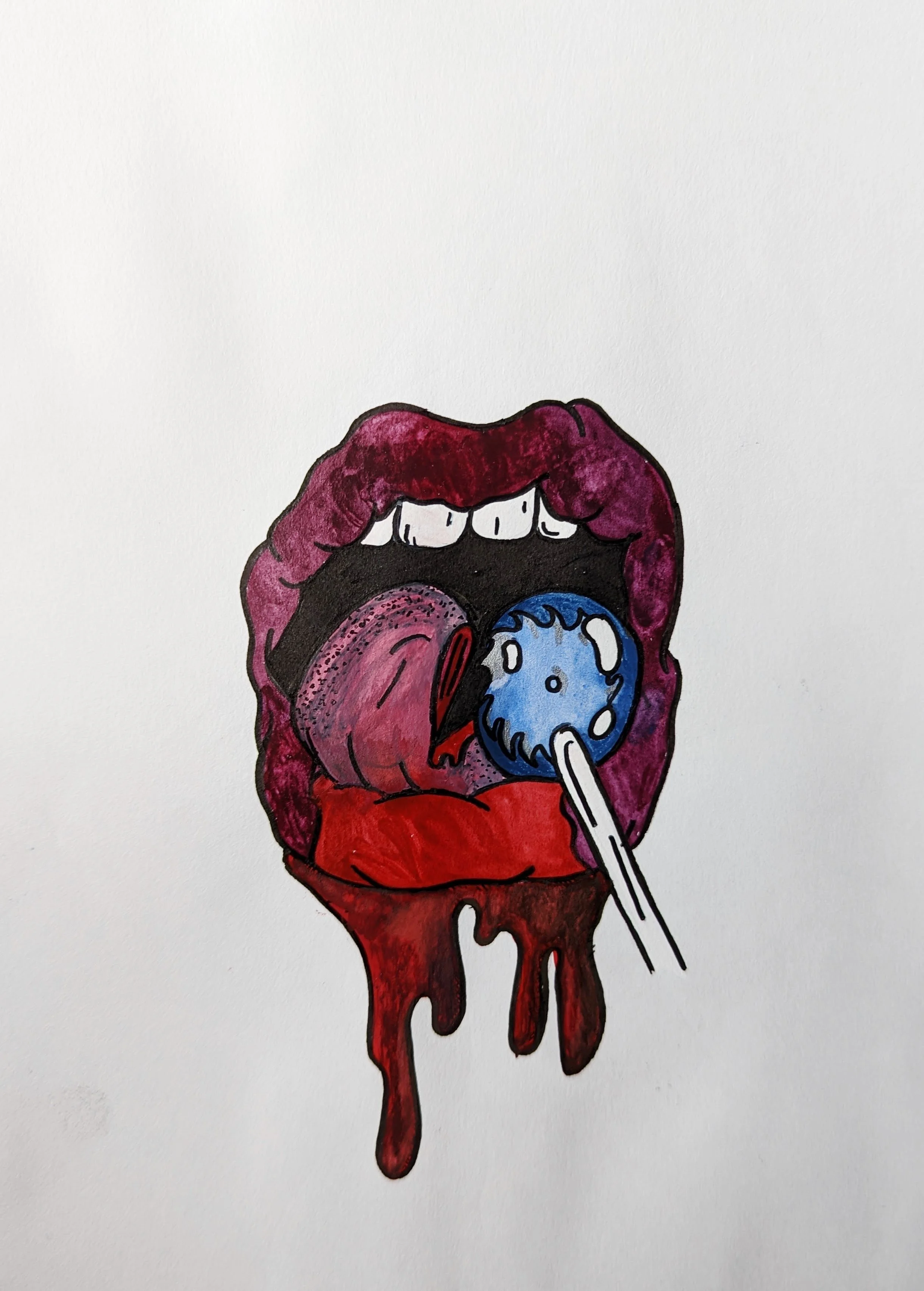 Jaclyn Joyce
Always Check Your Candy, 2022
Gouache and india ink