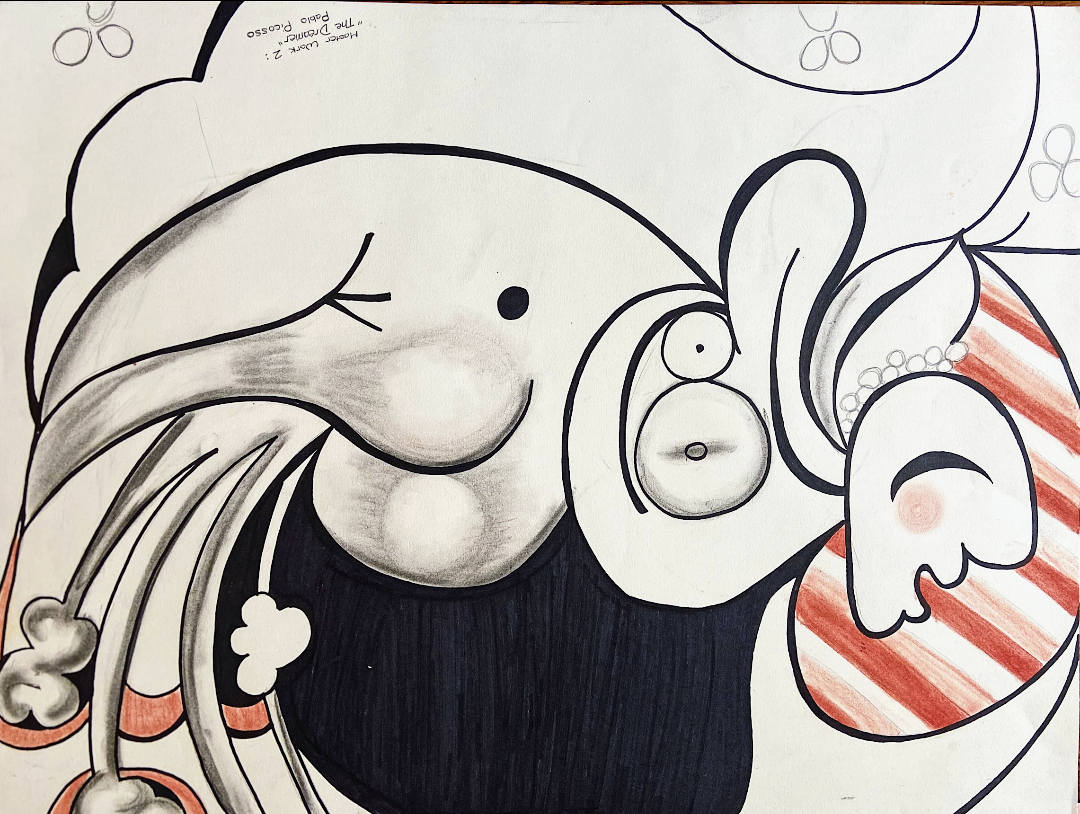 Jaclyn Joyce
Masterwork Replication; "The Dream, by Pablo Picasso," 2013
Charcoal and india ink