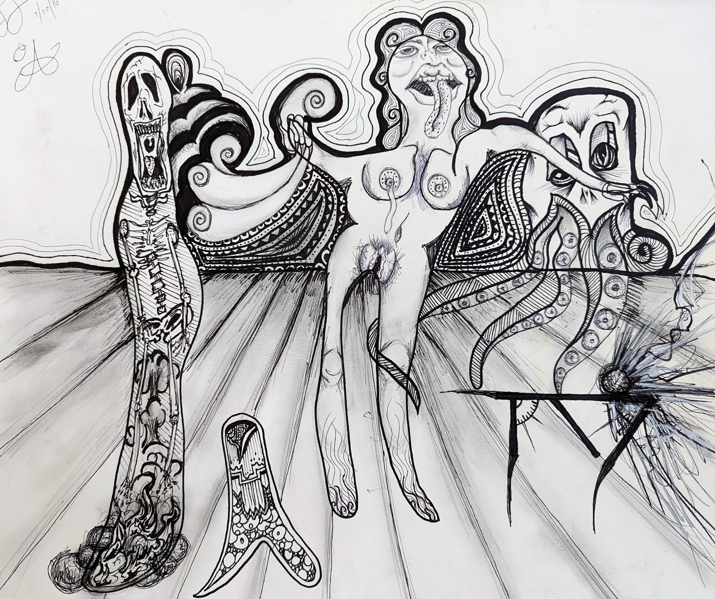 Jaclyn Joyce
The Scape, 2010
India ink and zebra pen