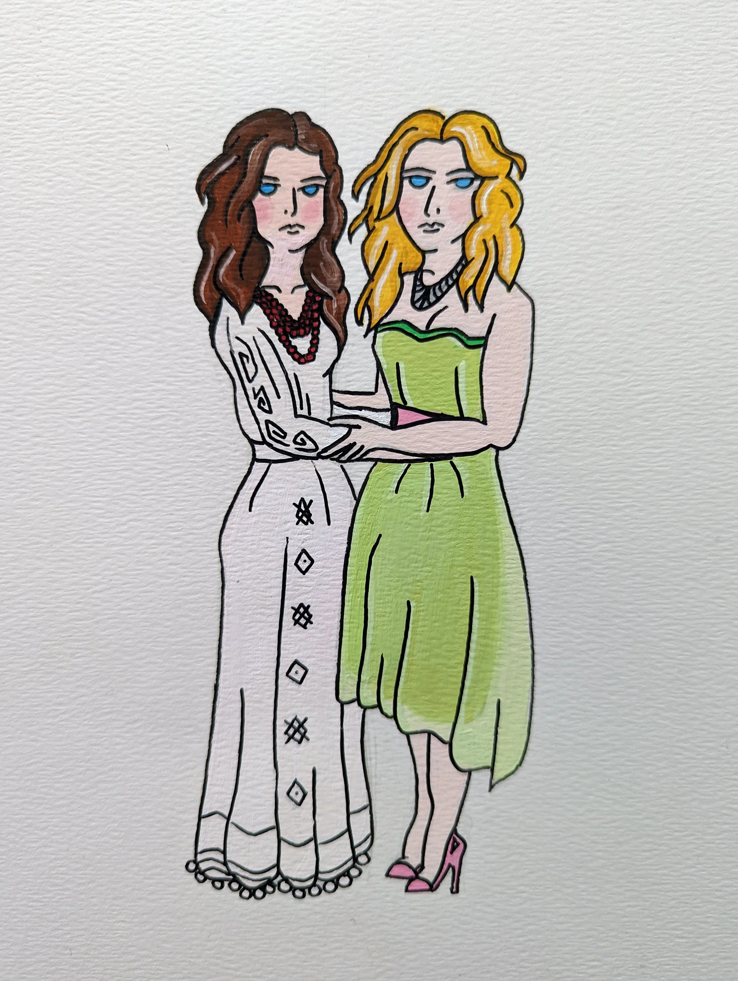 Jaclyn Joyce
Mary-Kate and Ashley are Dualstars, 2021
Gouache and india ink