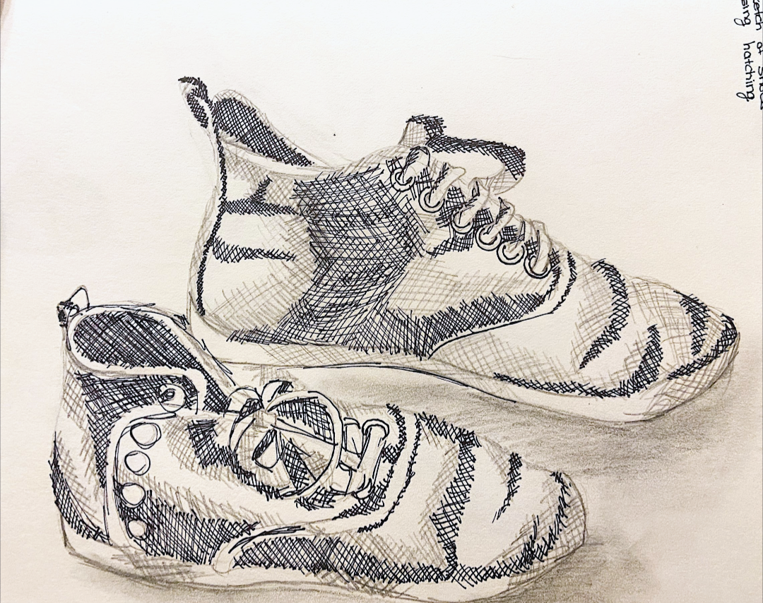 Jaclyn Joyce
Dirty sneakers, 2012
Graphite pencil and zebra pen 