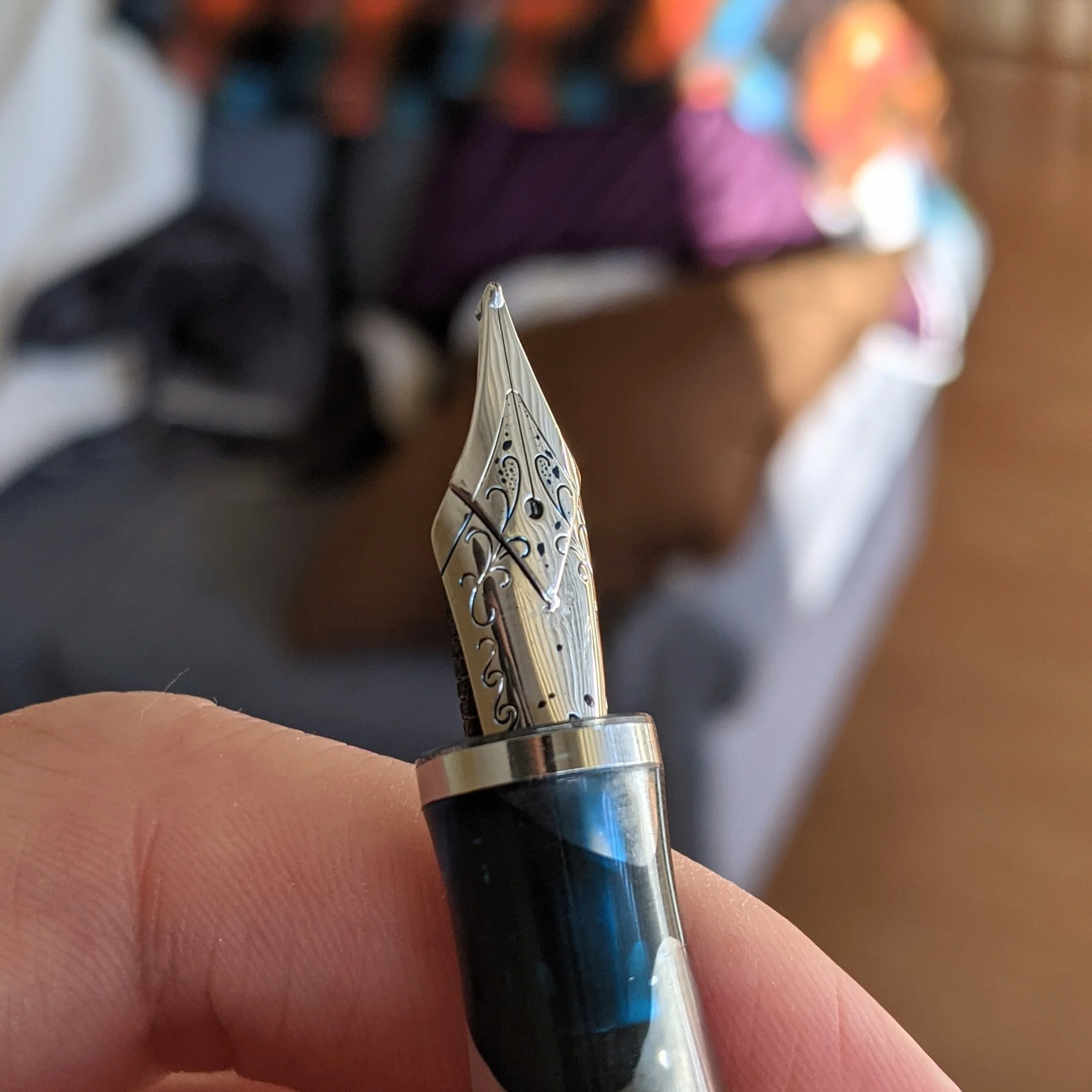 This nib has nothing do to with this part its just a cool looking nib by Jim Crawford