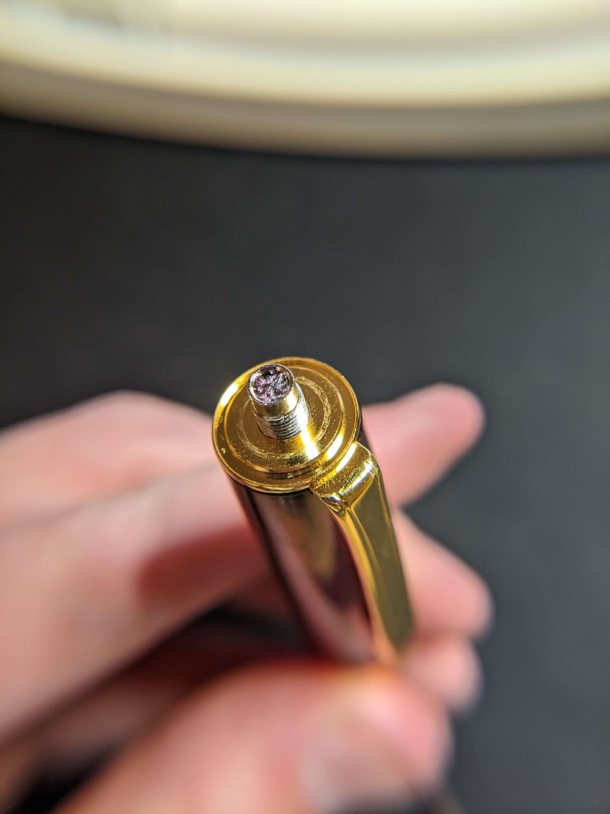Threaded rod, you can see the acrylic rod that snapped off