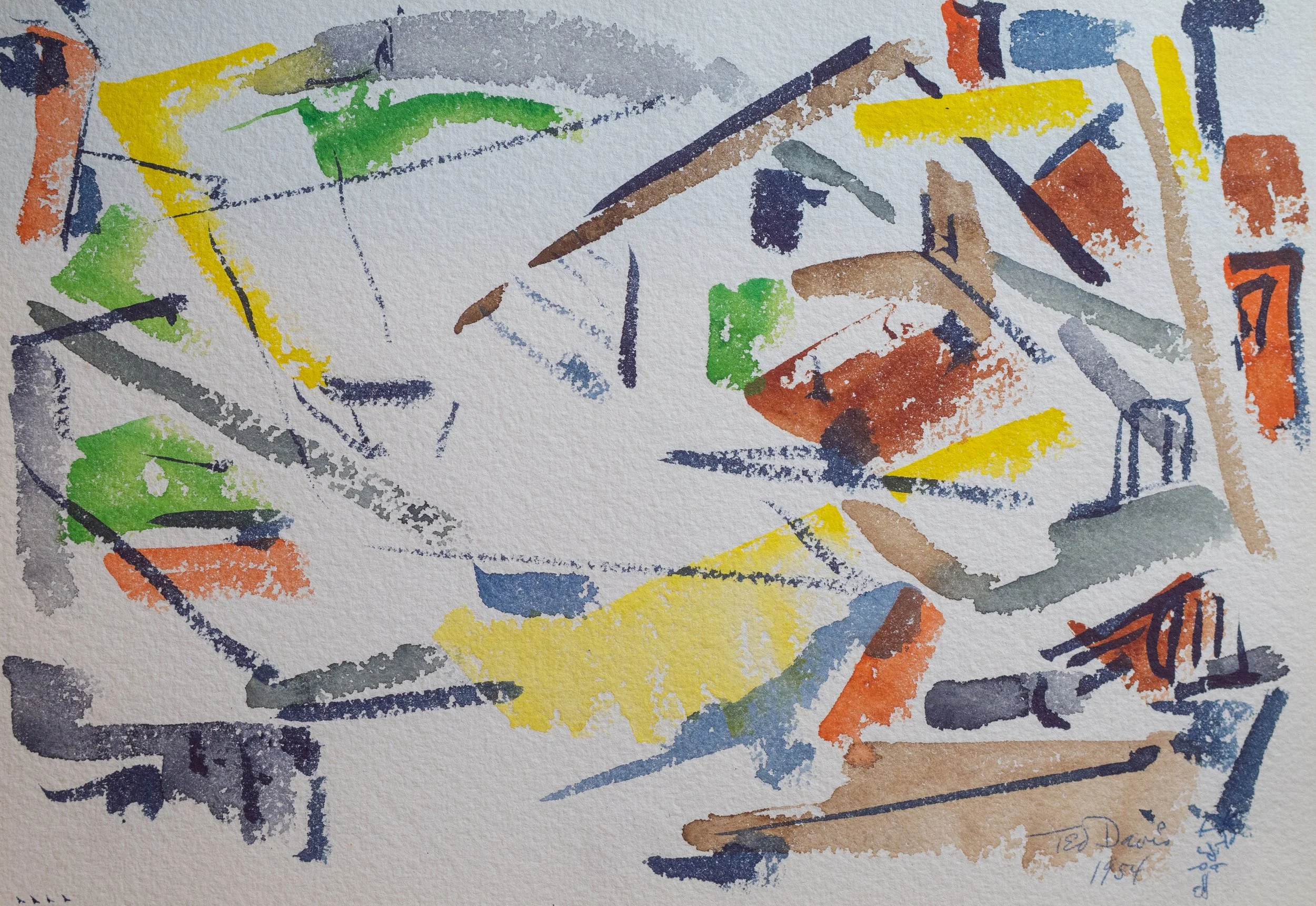 Ted Davis, Cottage, Monhegan, Watercolor on Paper, 7" x 10", $850