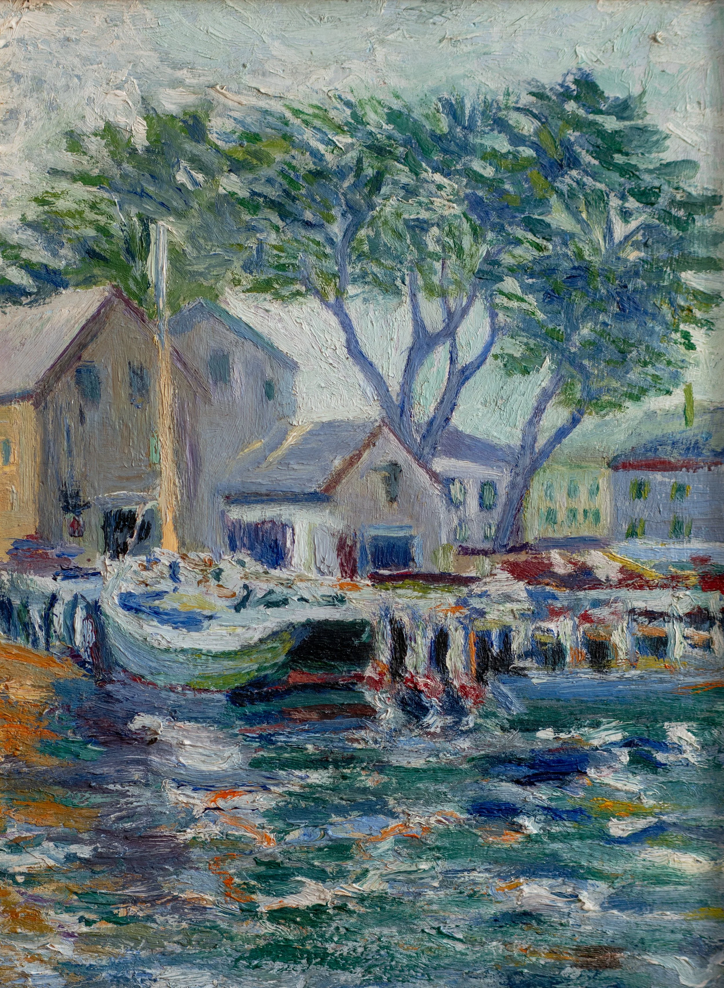 American School, Provincetown Harbor, Oil on Board, 12" x 9", $1,200