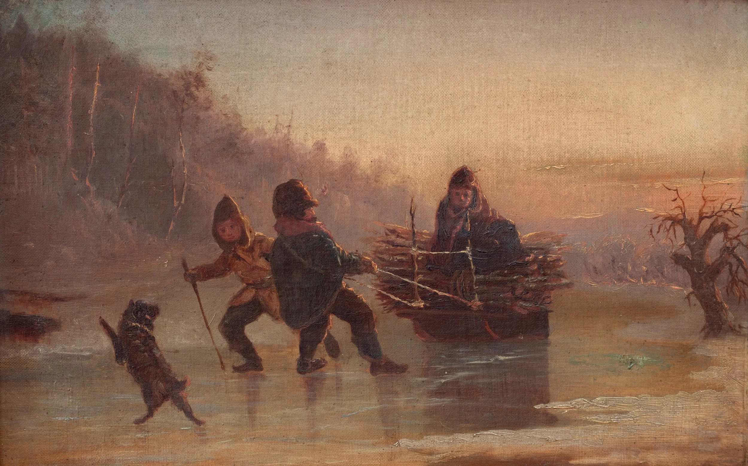 William Raphael, Homeward with Dog and Burden, c. 1860