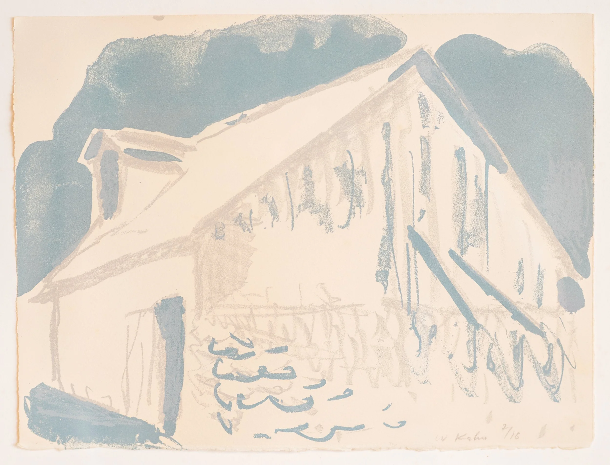 Wolf Kahn, Vermont Barn