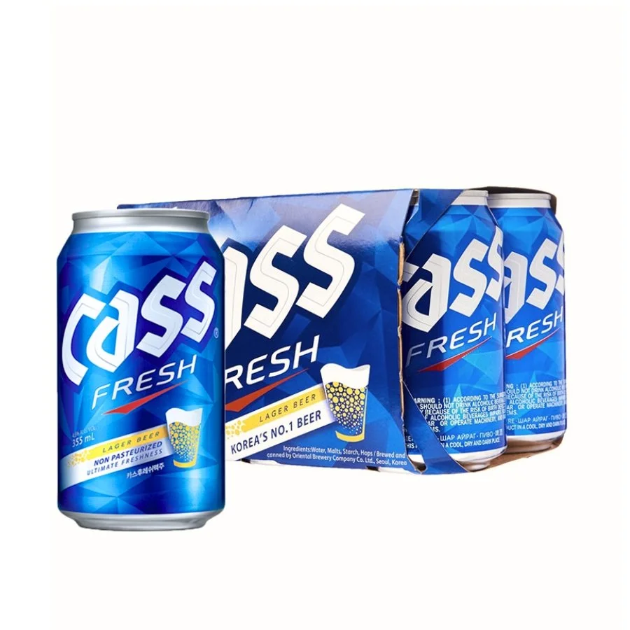 Cass Fresh Lager Beer 카스맥주 355ml