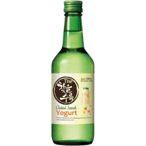 Chateul Soorok Yoghurt Soju 찾을수록 딸기 소주 375ml
