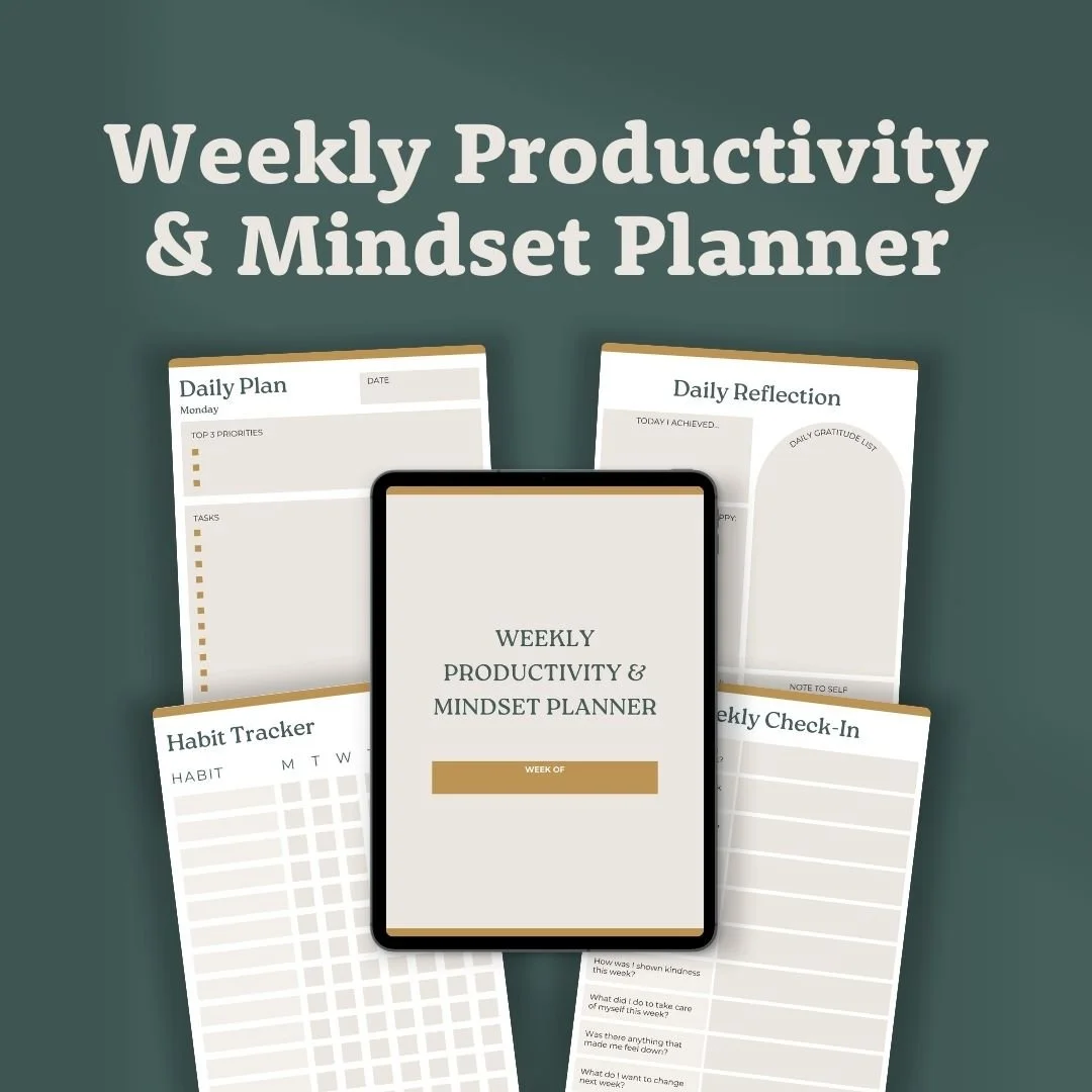 Weekly Productivity & Mindset Planner