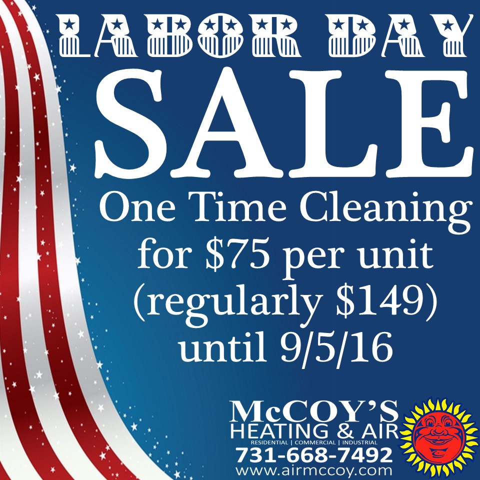LABOR DAY SALE ENDS THIS MONDAY, SEPT 5