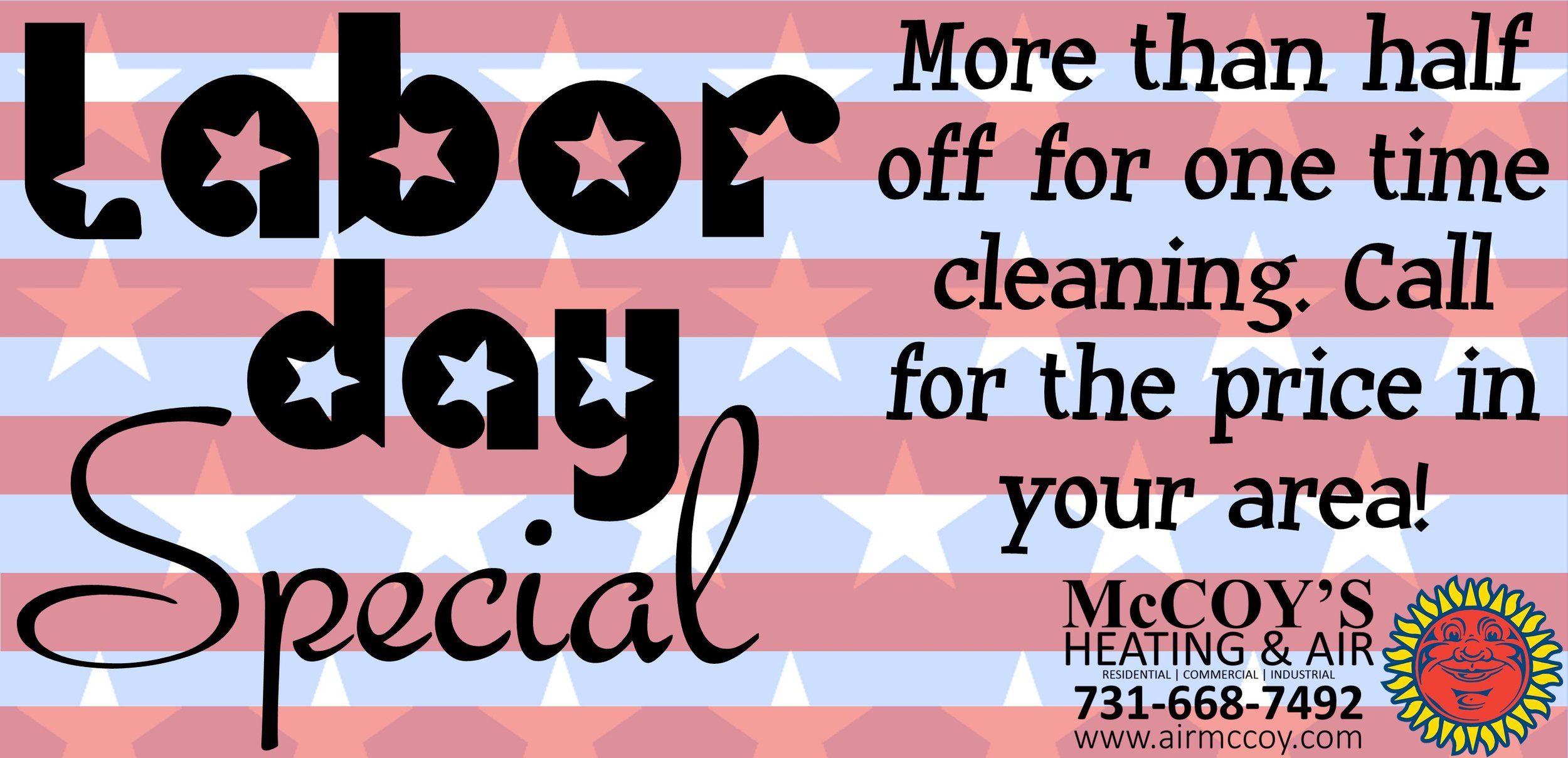 LABOR DAY SPECIAL!