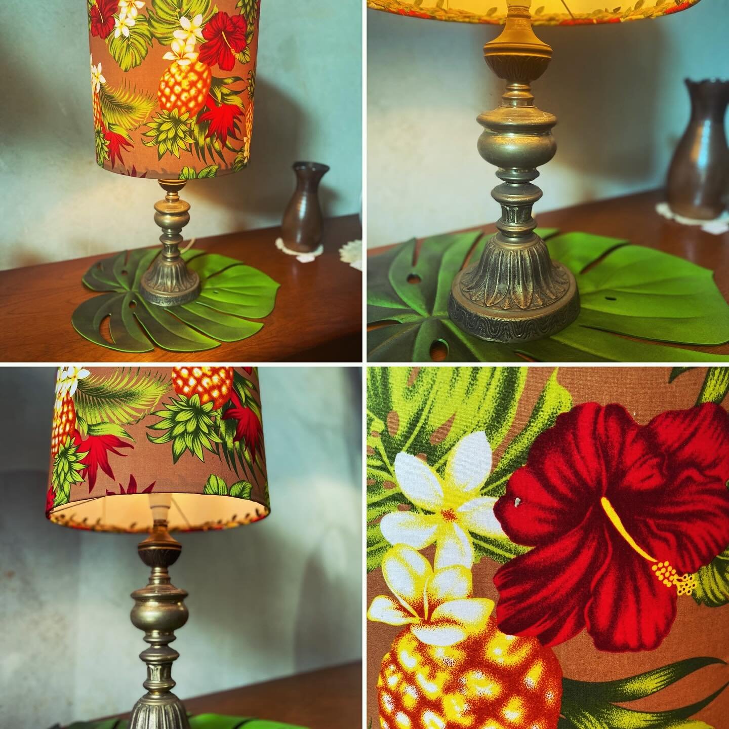 Tropical Lamp

Handmade lamp shade in tantalising &lsquo;Tropic&rsquo; fabric on unique vintage brass base with leaf etching

61cm high
31cm wide

$220

Open Thurs to Sat 10-3

#midcenturymodern 
#lampshades 
#visitmurwillumbah 
#vintagelamp