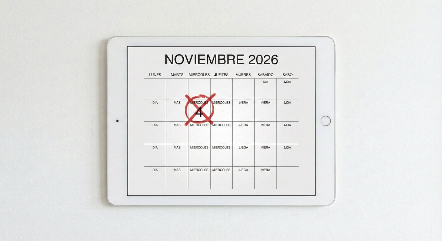 imagen de calendario en una tablet digital