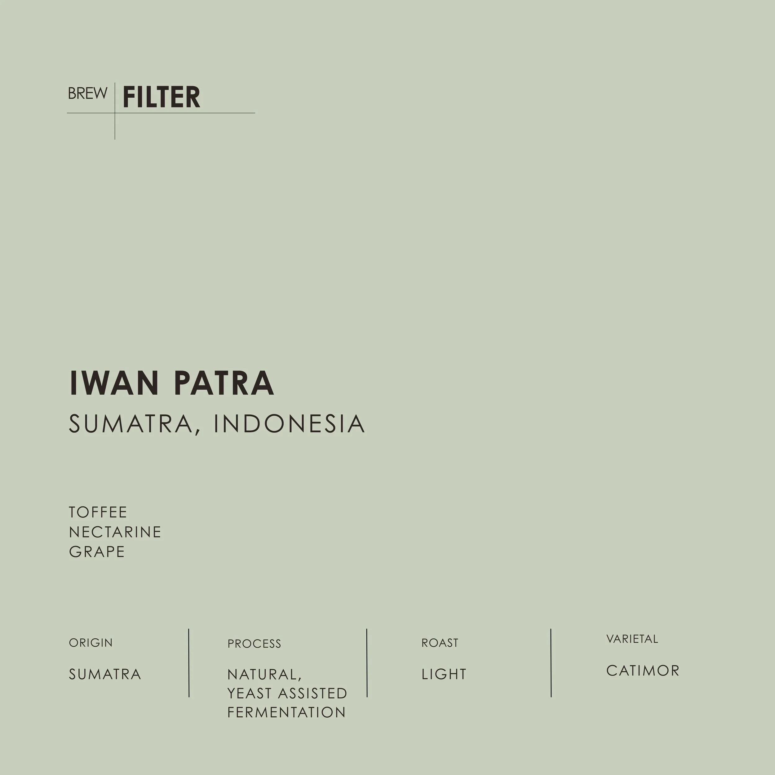 INDONESIA - FILTER & ESPRESSO