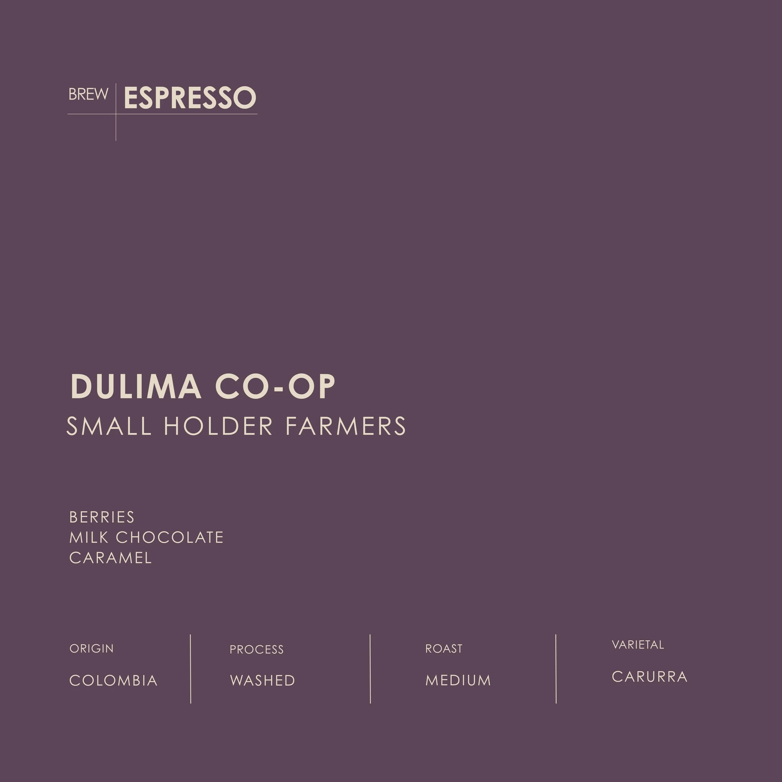 HUILA COLOMBIA - ESPRESSO