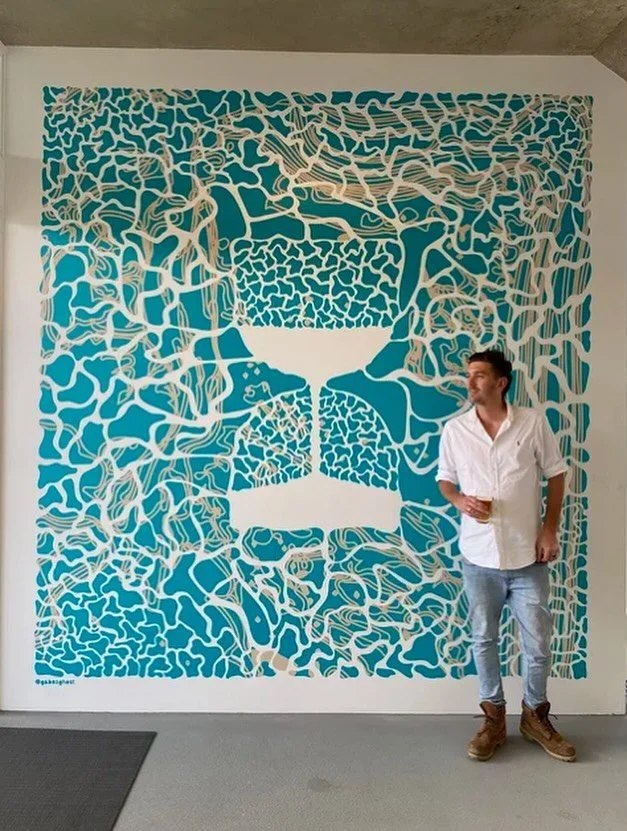 STOP 2 - New to the Straddie Arts Trail 

Stradbroke Island-based artist Gabriel D&rsquo;Hage-Craig whose practice bridges the raw energy of street art and the restless experimentation of digital design will be creating live during the 2025 Straddie 