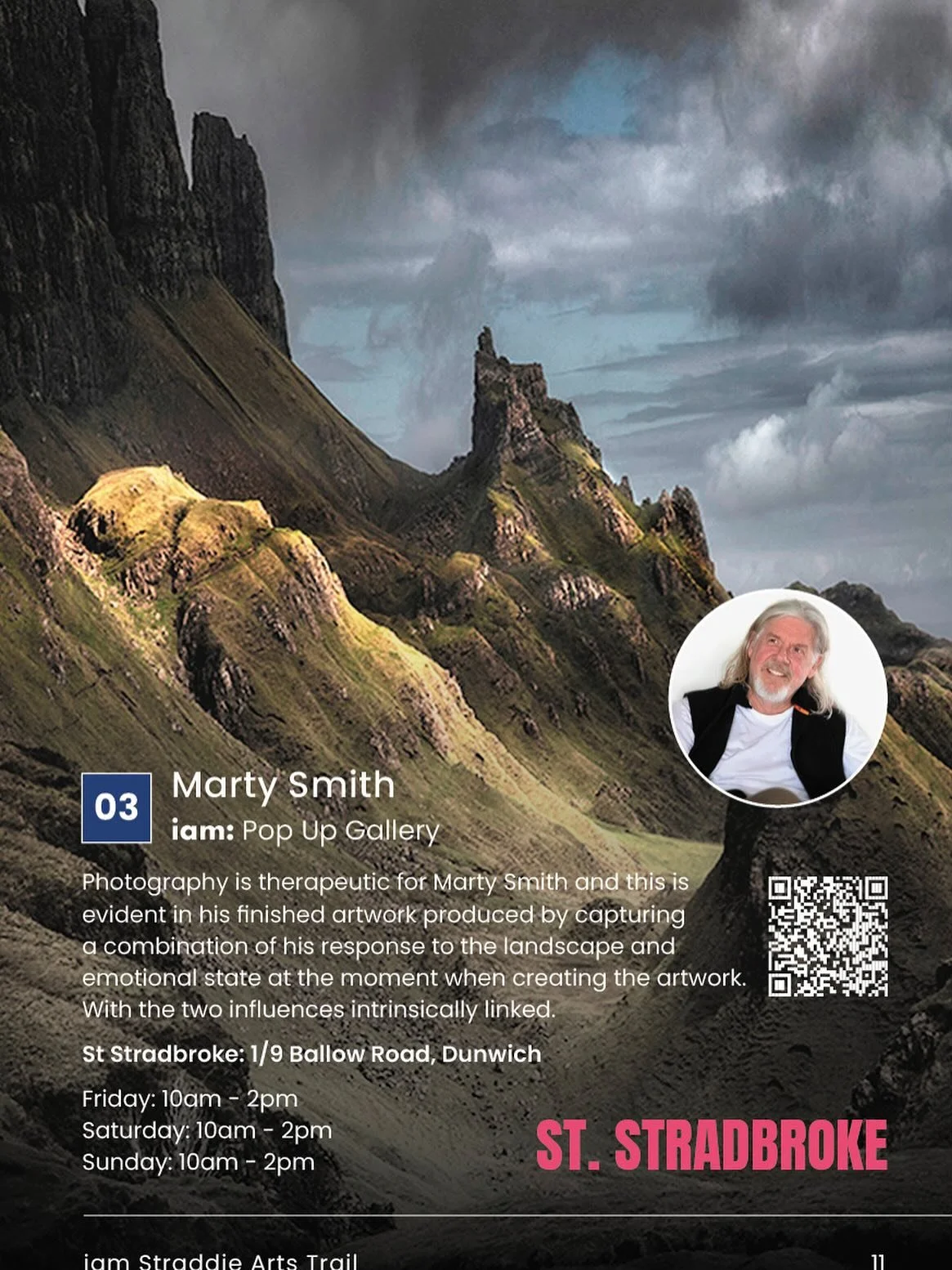 🌏✨ Stop 3 | Straddie Arts Trail 2025 ✨📸

Discover the captivating photography of Marty Smith &mdash; where emotion and landscape meet through the lens.

&ldquo;Photography is therapeutic for me &mdash; a blend of my response to the landscape and my