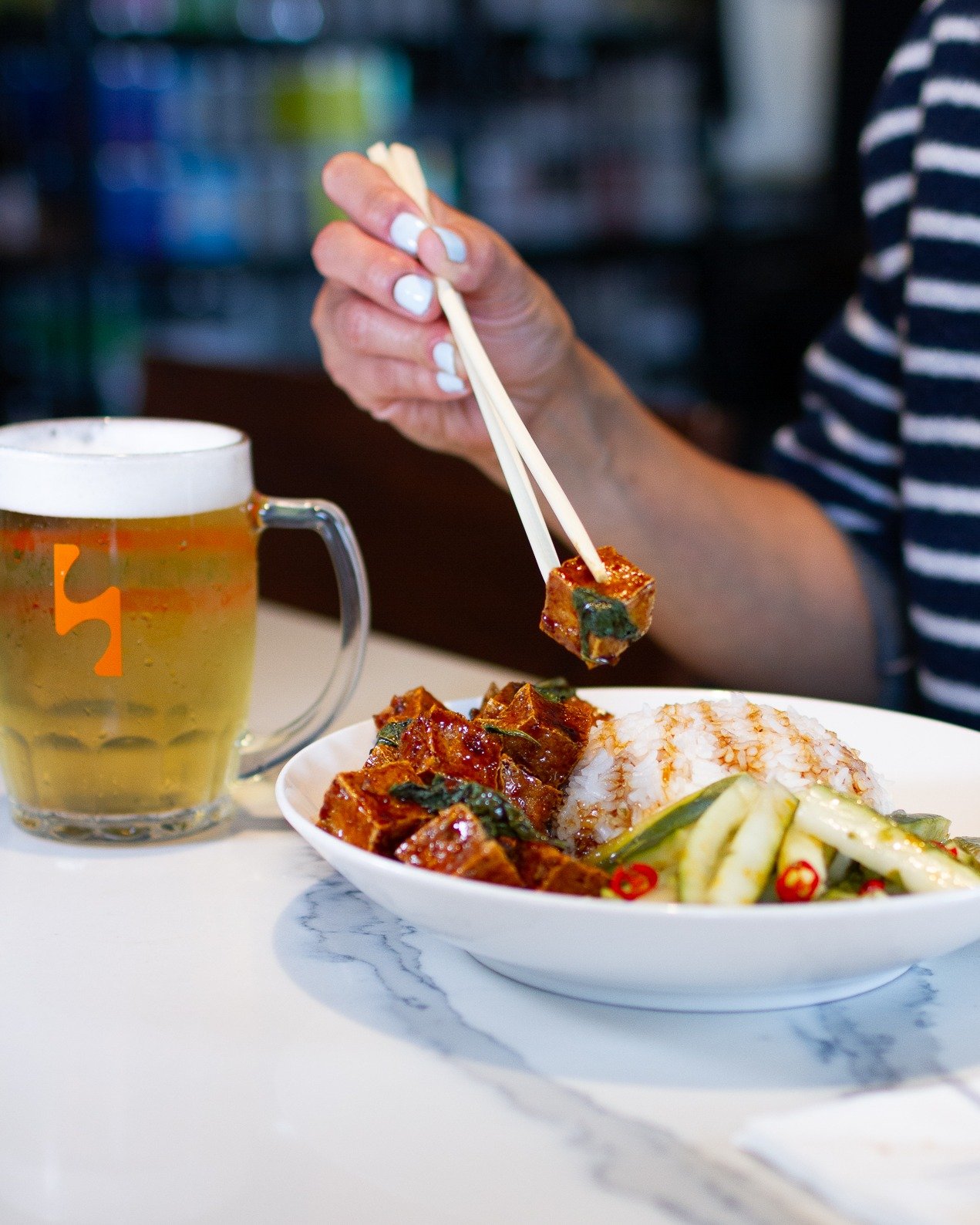 Our crispy tofu is simmered in 3-cup sauce, High Side style, finished with fresh Thai basil and served over a warm bed of rice and Mala pickled cucumbers.

Whether you&rsquo;re kicking off the weekend early or just need a comforting lunch, this one h