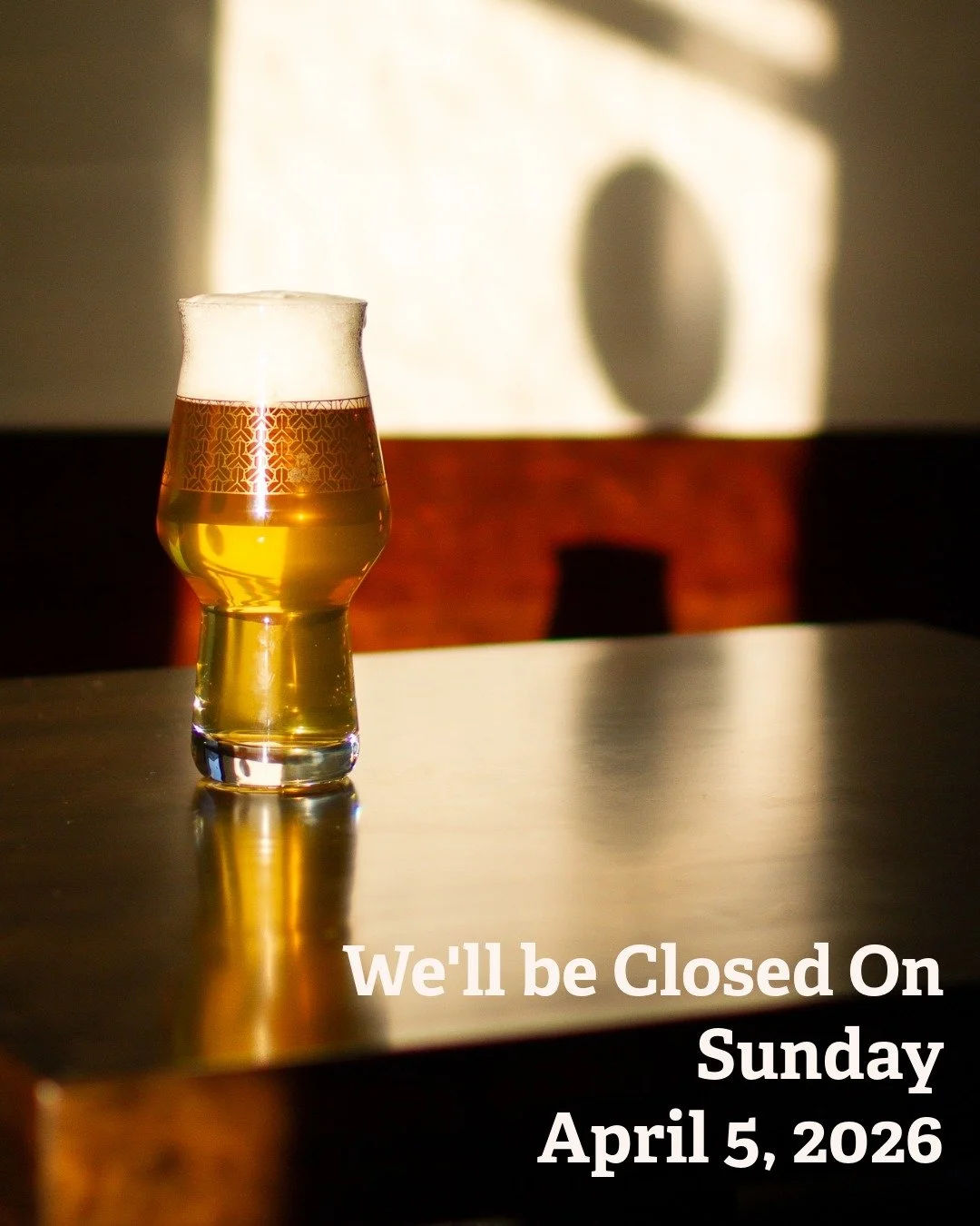 We&rsquo;ll be closed on Sunday, April 5,  so our staff can take time to celebrate Easter with their families and loved ones.

We&rsquo;ll be back to regular hours after that and look forward to seeing you soon.
Thank you for your understanding and s