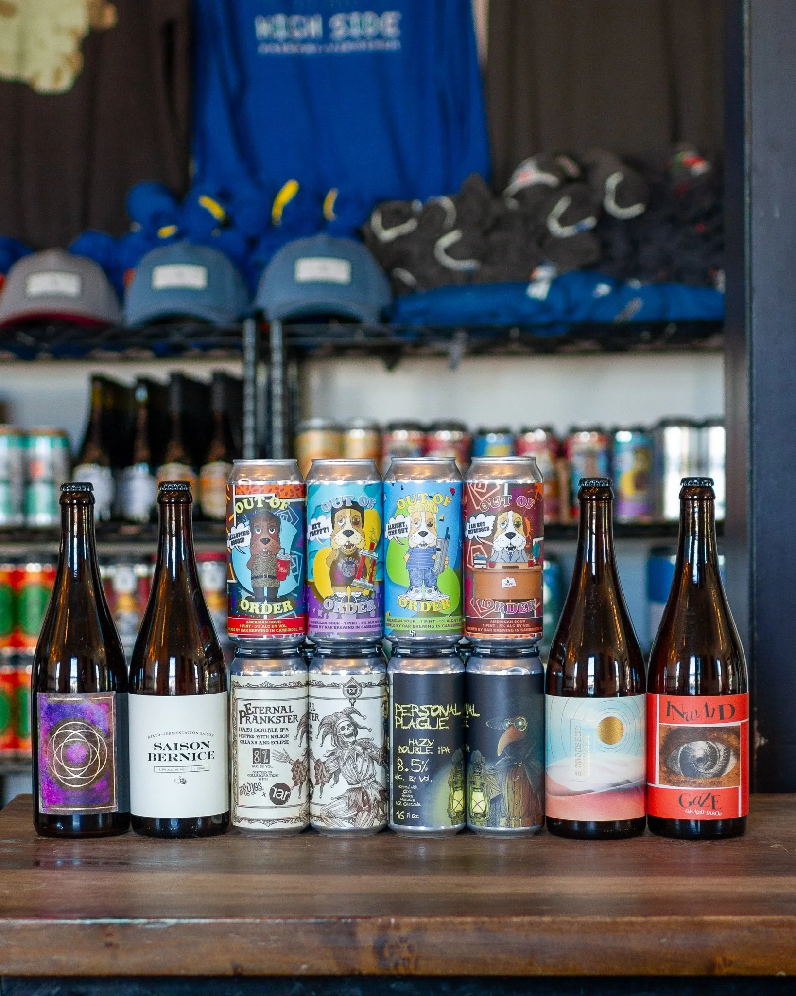 Fresh cans and bottles just landed, and this drop has a little bit of everything.

From RaR Brewing @rarbrew, we&rsquo;ve got a stacked lineup from the Out of Order series (available in mixed 4-pack or single can):
Out of Order: Hey, Preppy!
Out of O