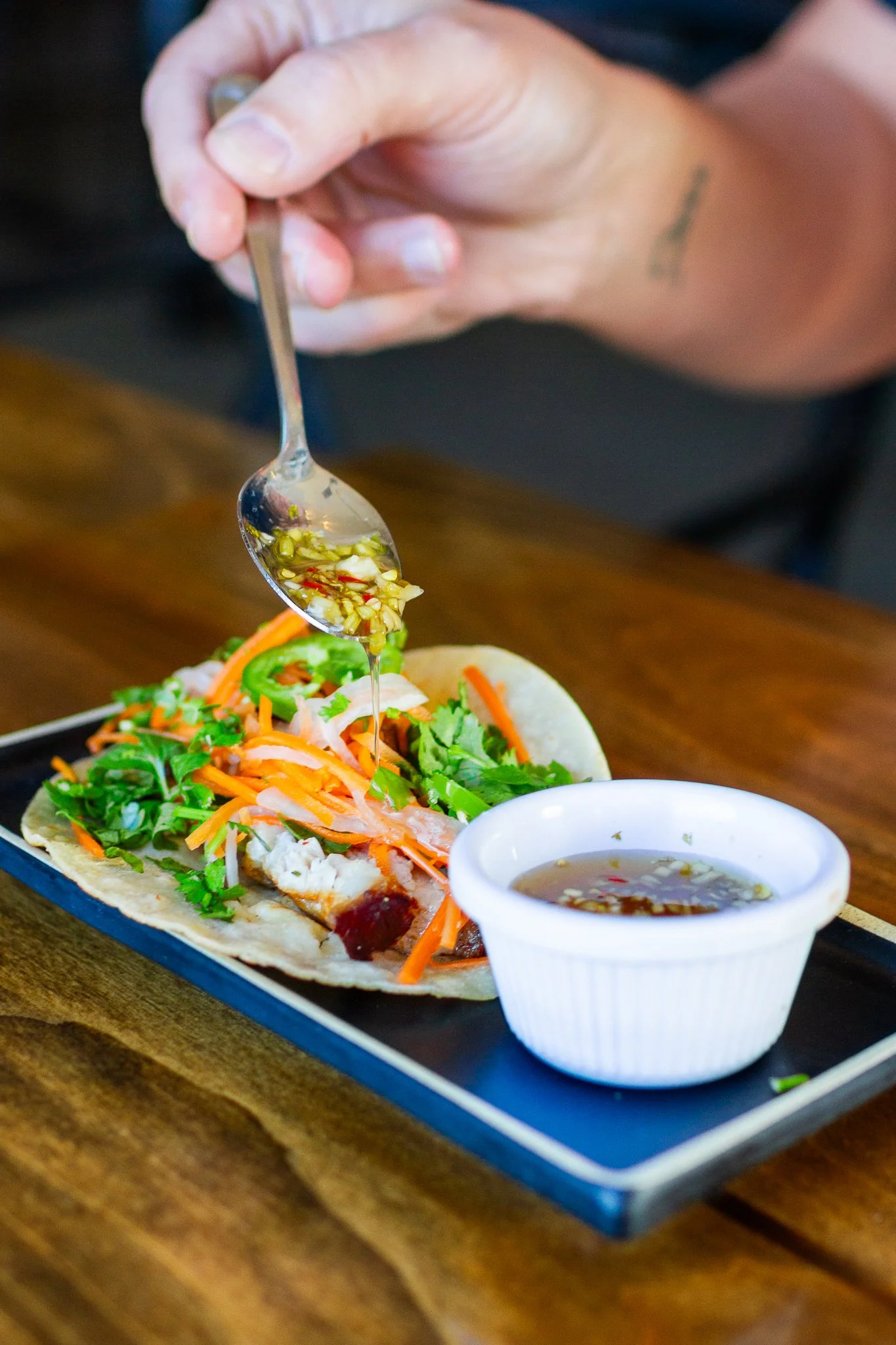 Asian Chicharrón Taco
